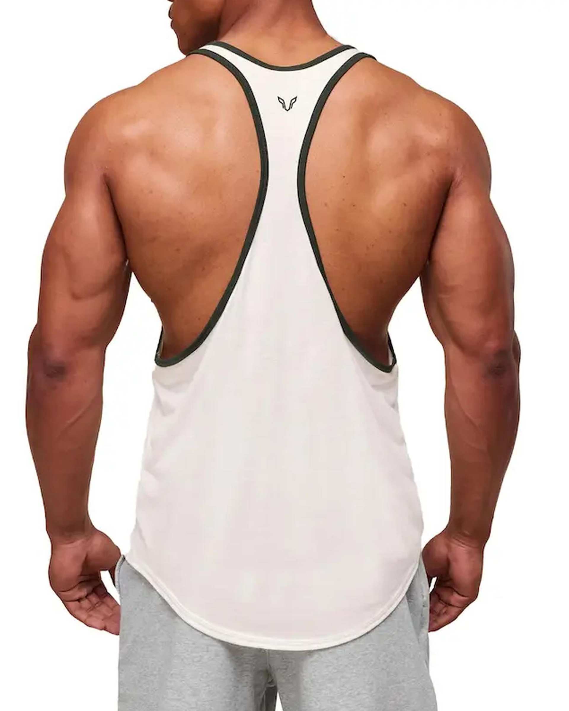 تاپ ورزشی مردانه اورسایز سفید نوزده نود و یک 1991 مدل TS1995 W