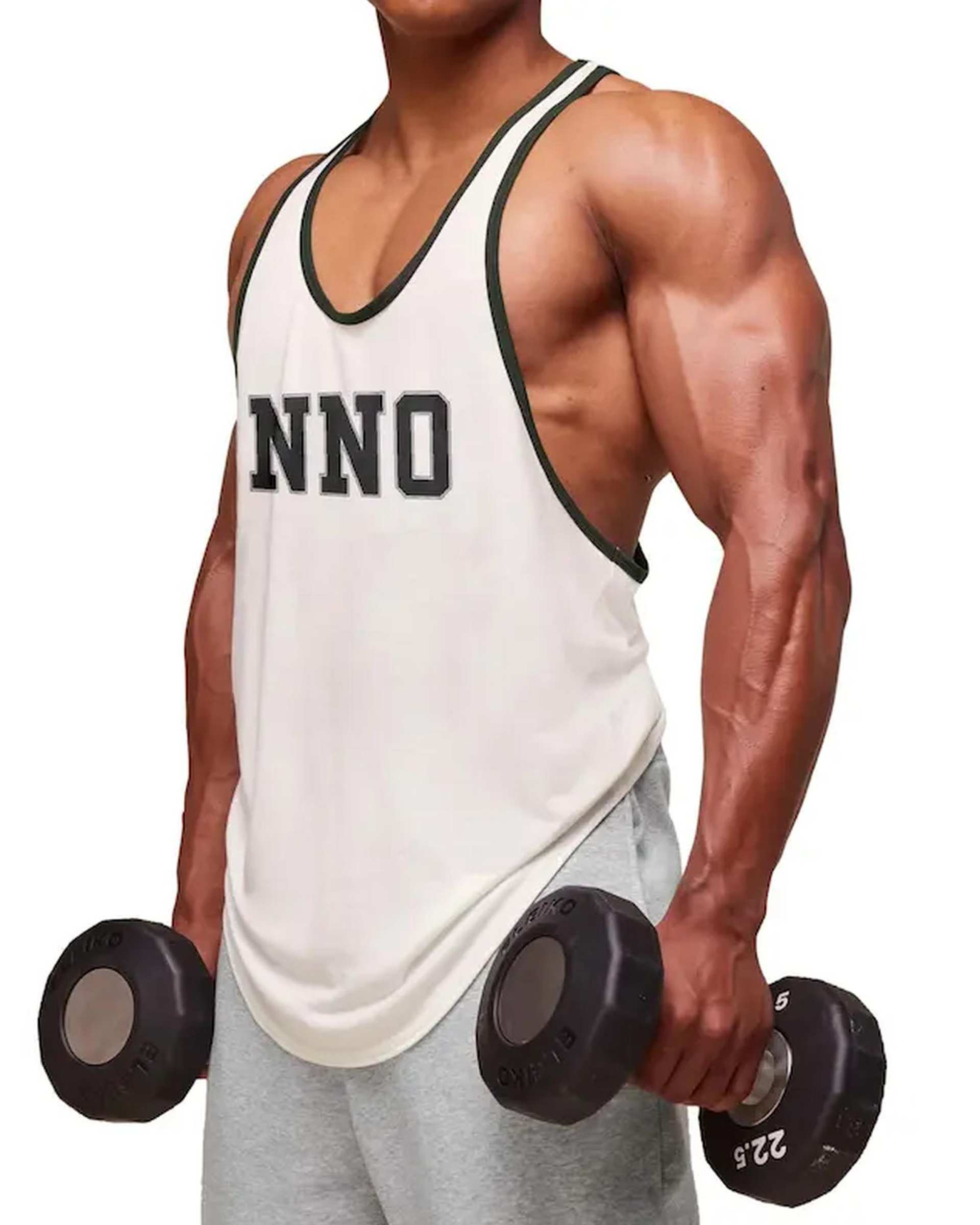 تاپ ورزشی مردانه اورسایز سفید نوزده نود و یک 1991 مدل TS1995 W