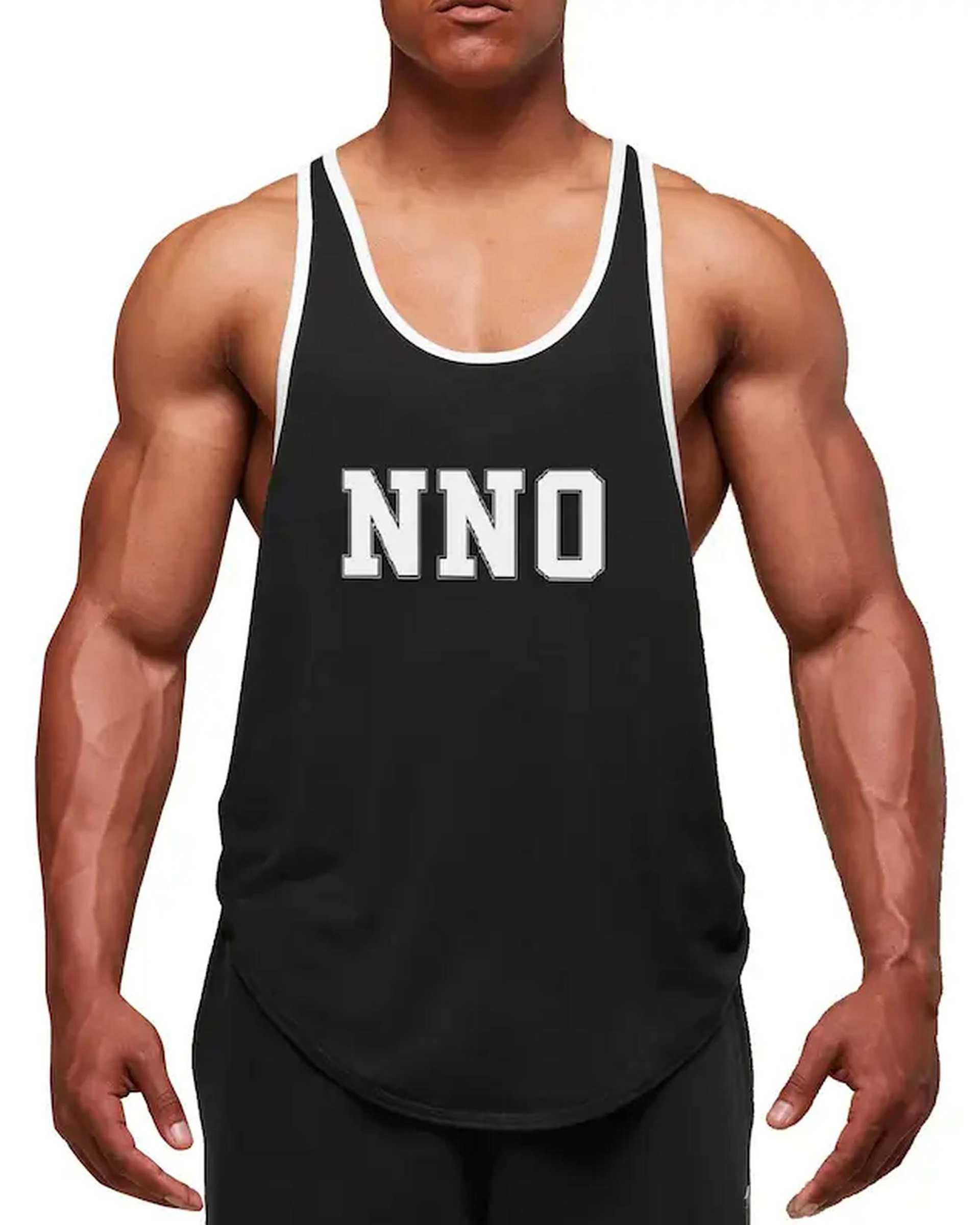 تاپ ورزشی مردانه اورسایز مشکی نوزده نود و یک 1991 مدل TS1995 B