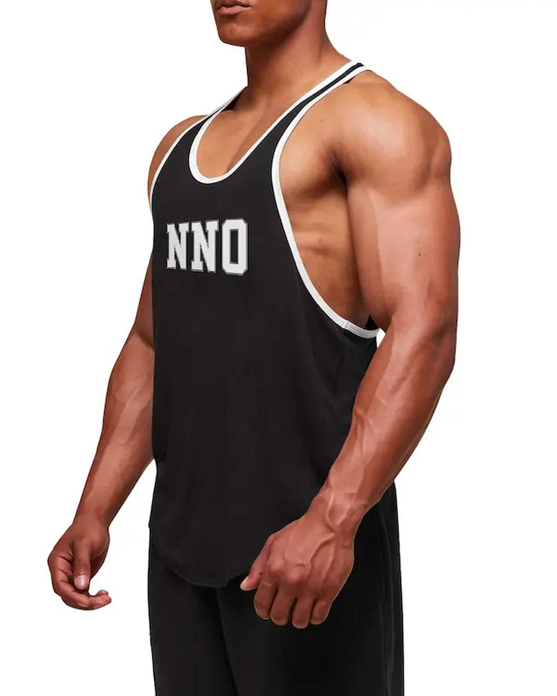 تاپ ورزشی مردانه اورسایز مشکی نوزده نود و یک 1991 مدل TS1995 B