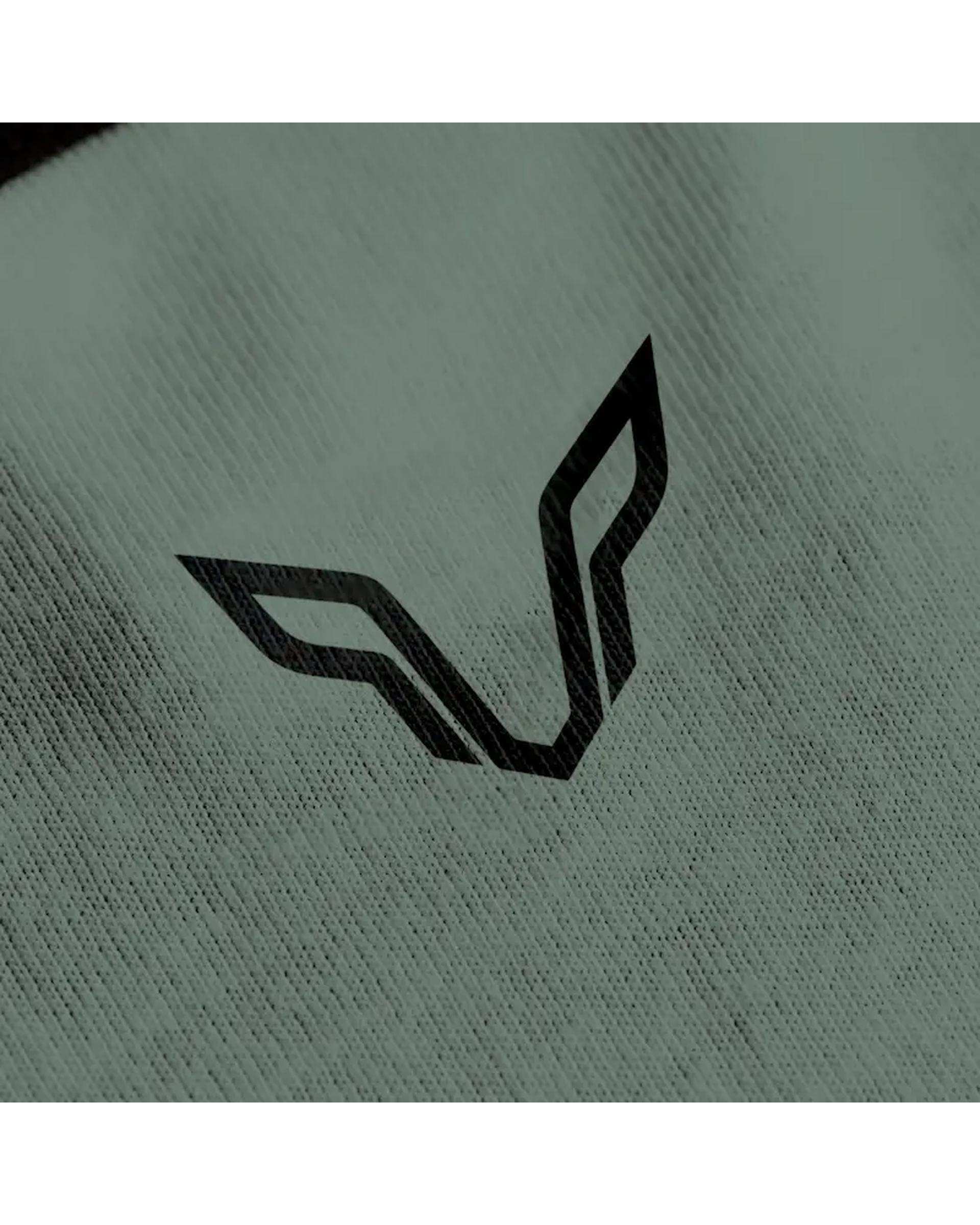 تاپ ورزشی مردانه اورسایز سبز تیره نوزده نود و یک 1991 مدل TS1995 G