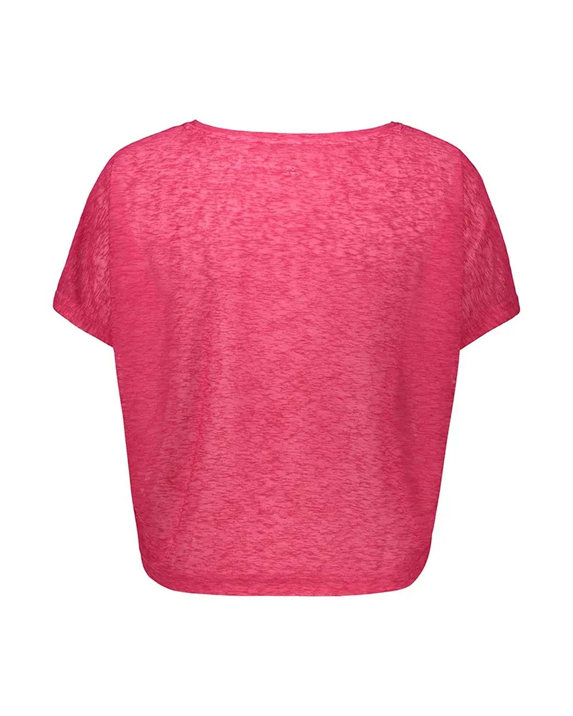 تی شرت کراپ ورزشی زنانه سرخابی نوزده نود و یک 1991 مدل TS1991 SO