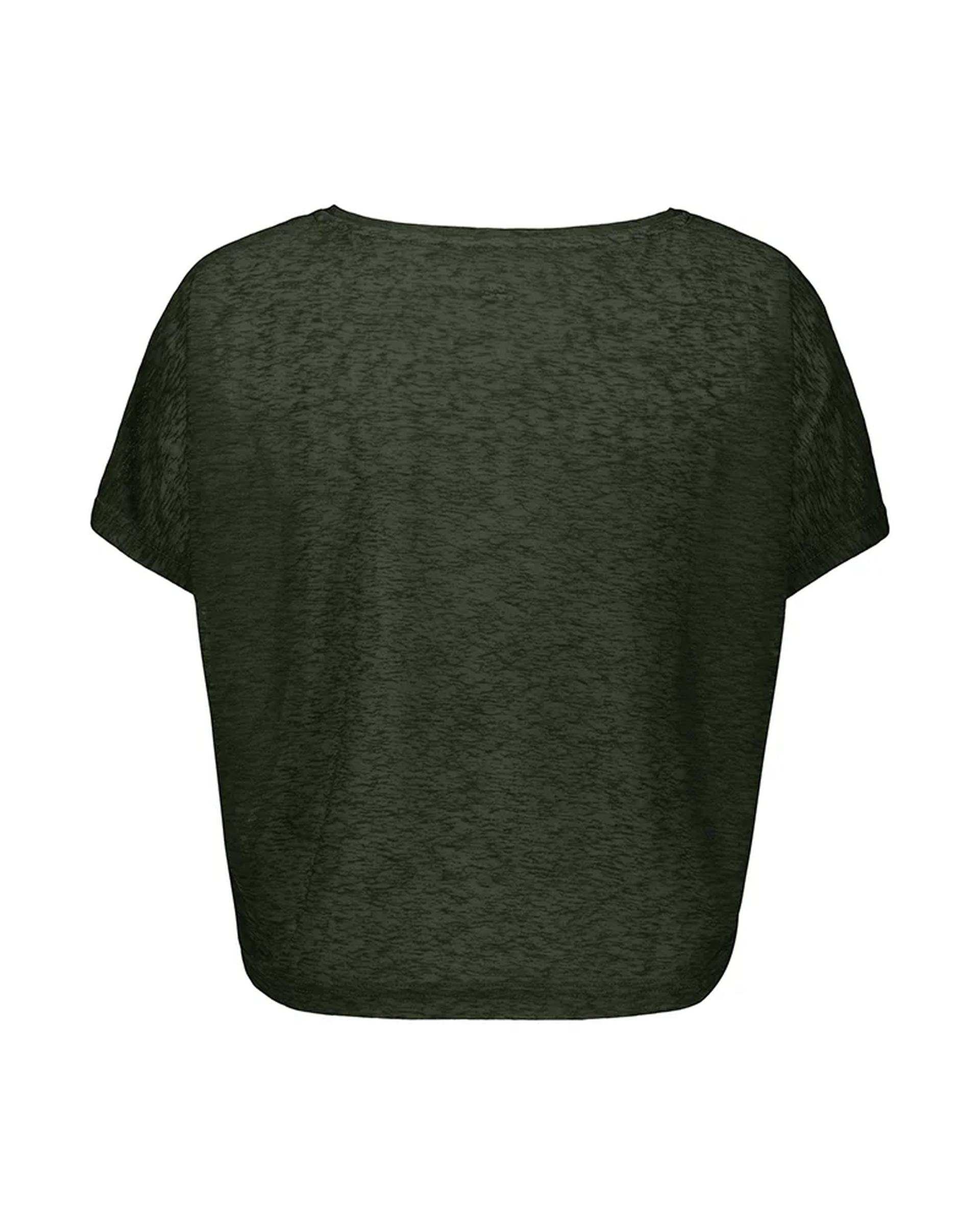 تی شرت کراپ ورزشی زنانه سبز سدری نوزده نود و یک 1991 مدل TS1991 GR