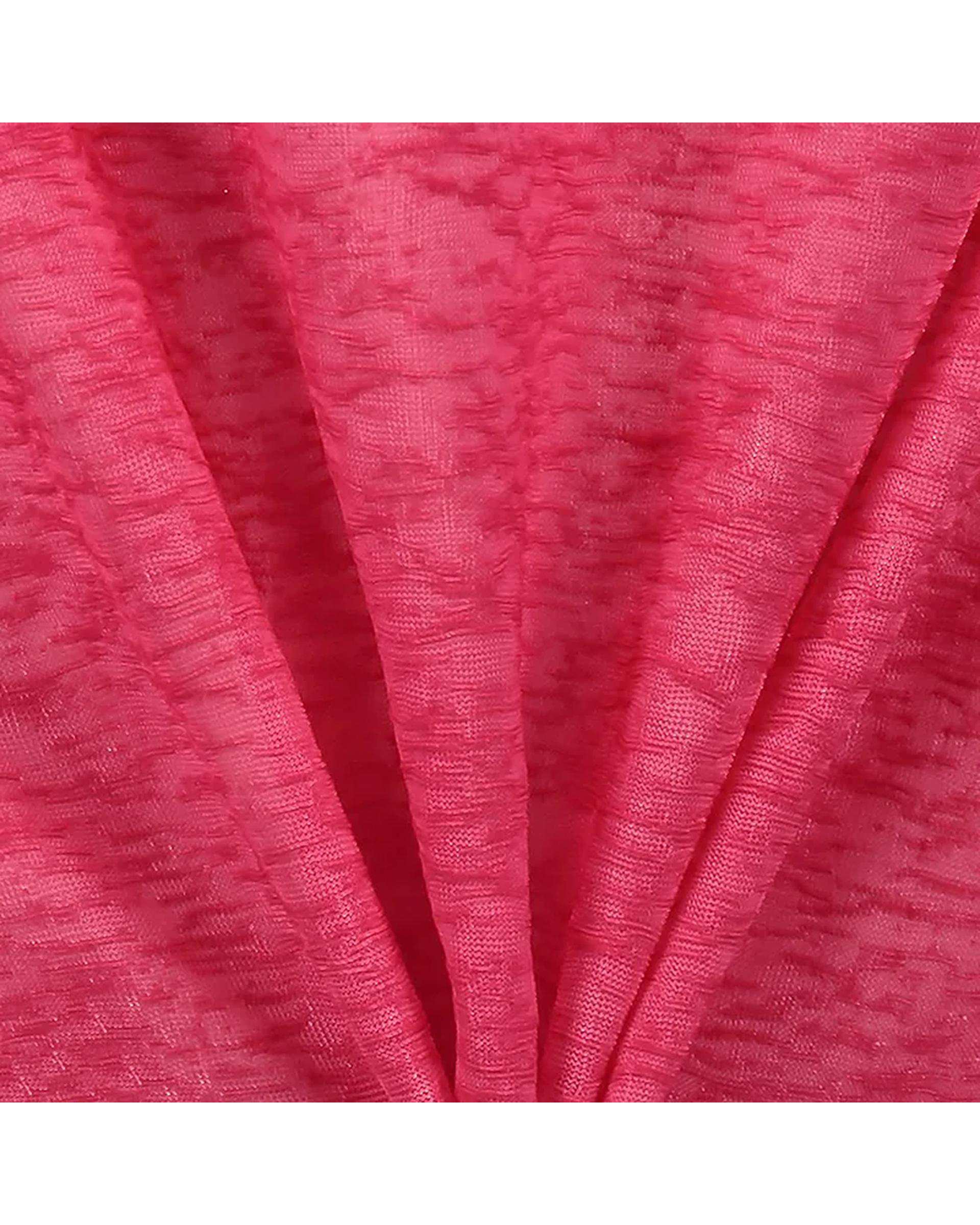 تی شرت کراپ ورزشی زنانه زیپ دار سرخابی نوزده نود و یک 1991 مدل TS1992 SO