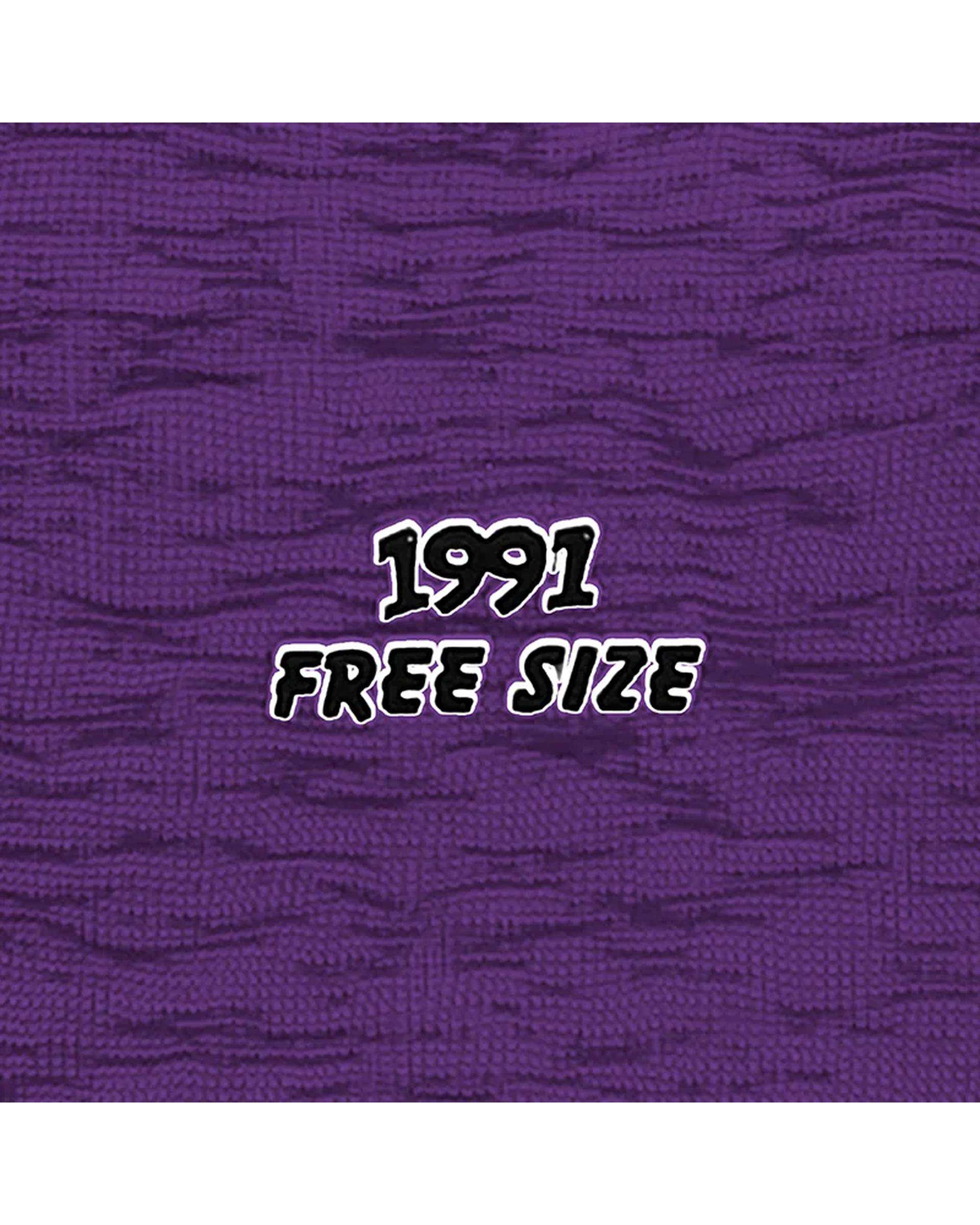 تی شرت کراپ ورزشی زنانه زیپ دار بنفش نوزده نود و یک 1991 مدل TS1992 PU