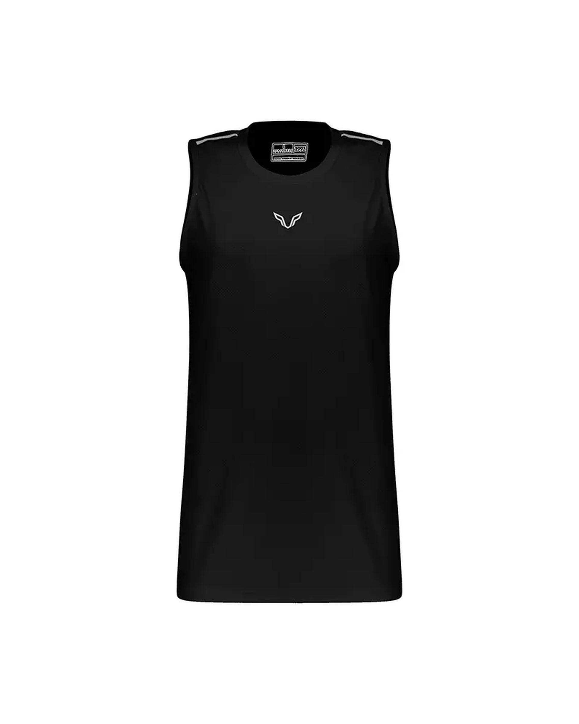 تاپ ورزشی مردانه اورسایز مشکی نوزده نود و یک 1991 مدل TS1993 B