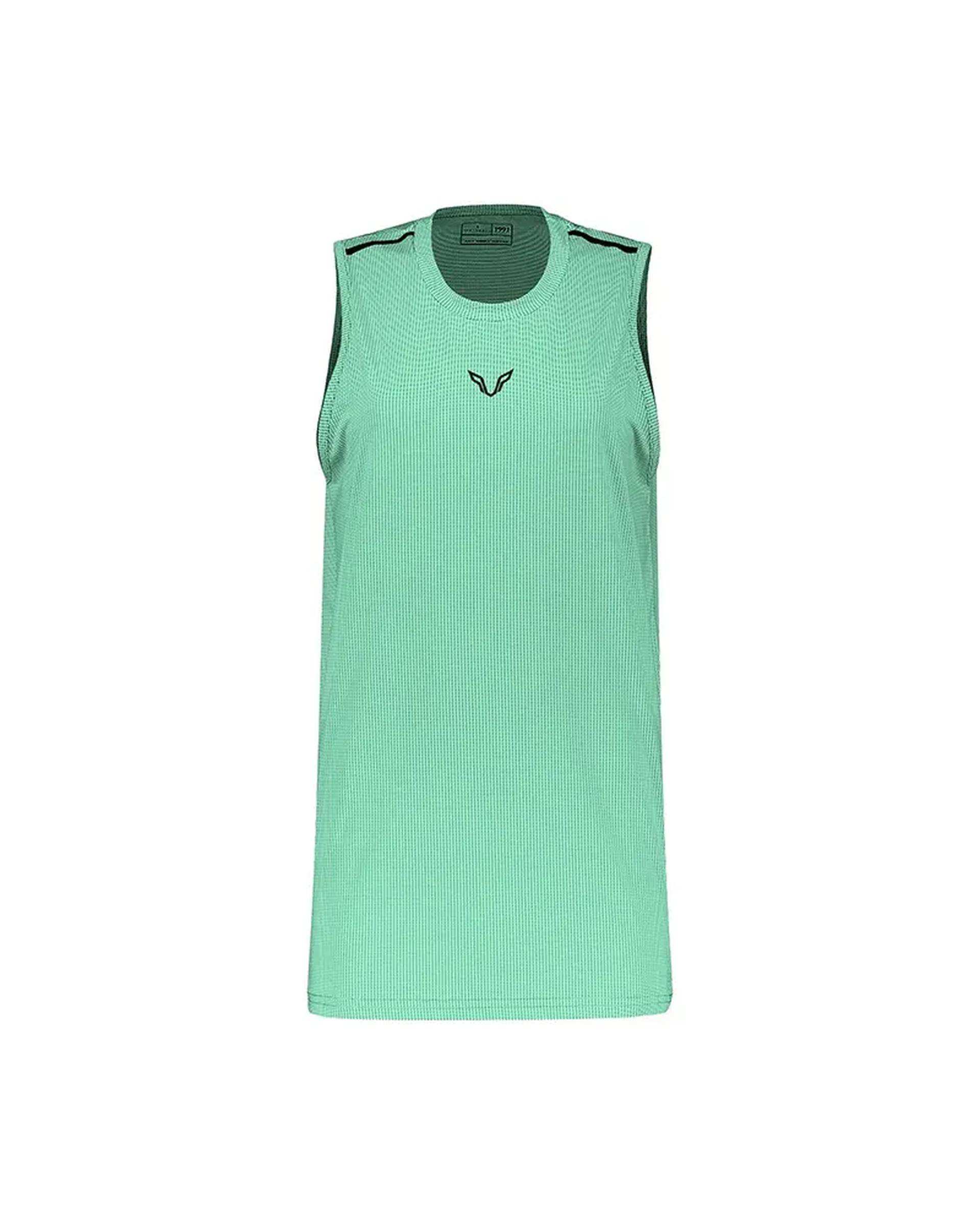 تاپ ورزشی مردانه اورسایز سبز روشن نوزده نود و یک 1991 مدل TS1993 LGR