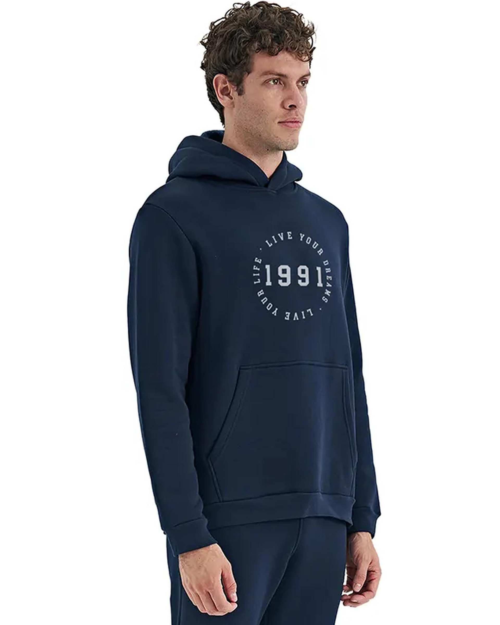 هودی مردانه Brush سرمه ای نوزده نود و یک 1991 مدل GK1931 NB