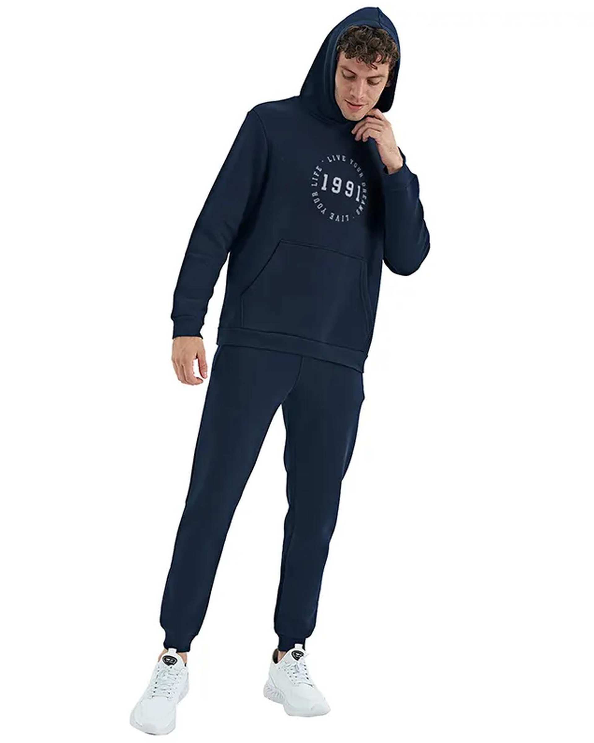 هودی مردانه Brush سرمه ای نوزده نود و یک 1991 مدل GK1931 NB