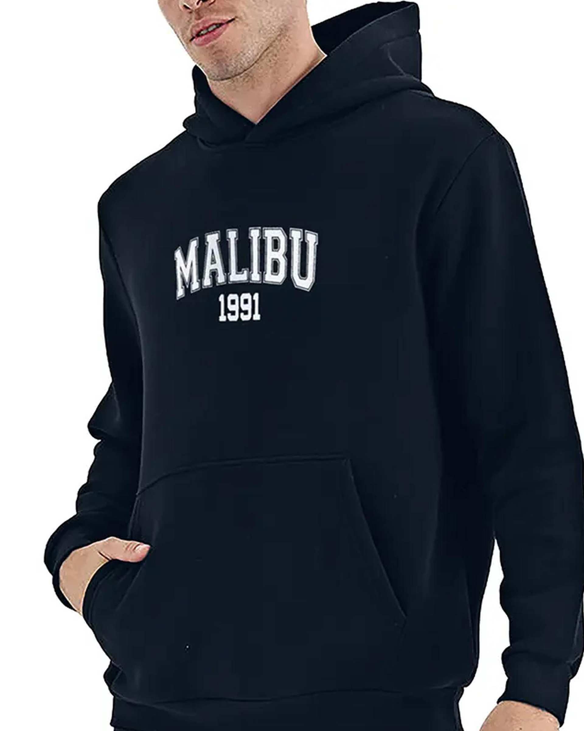 هودی مردانه MALIBU سرمه ای نوزده نود و یک 1991 مدل GK1945 NB