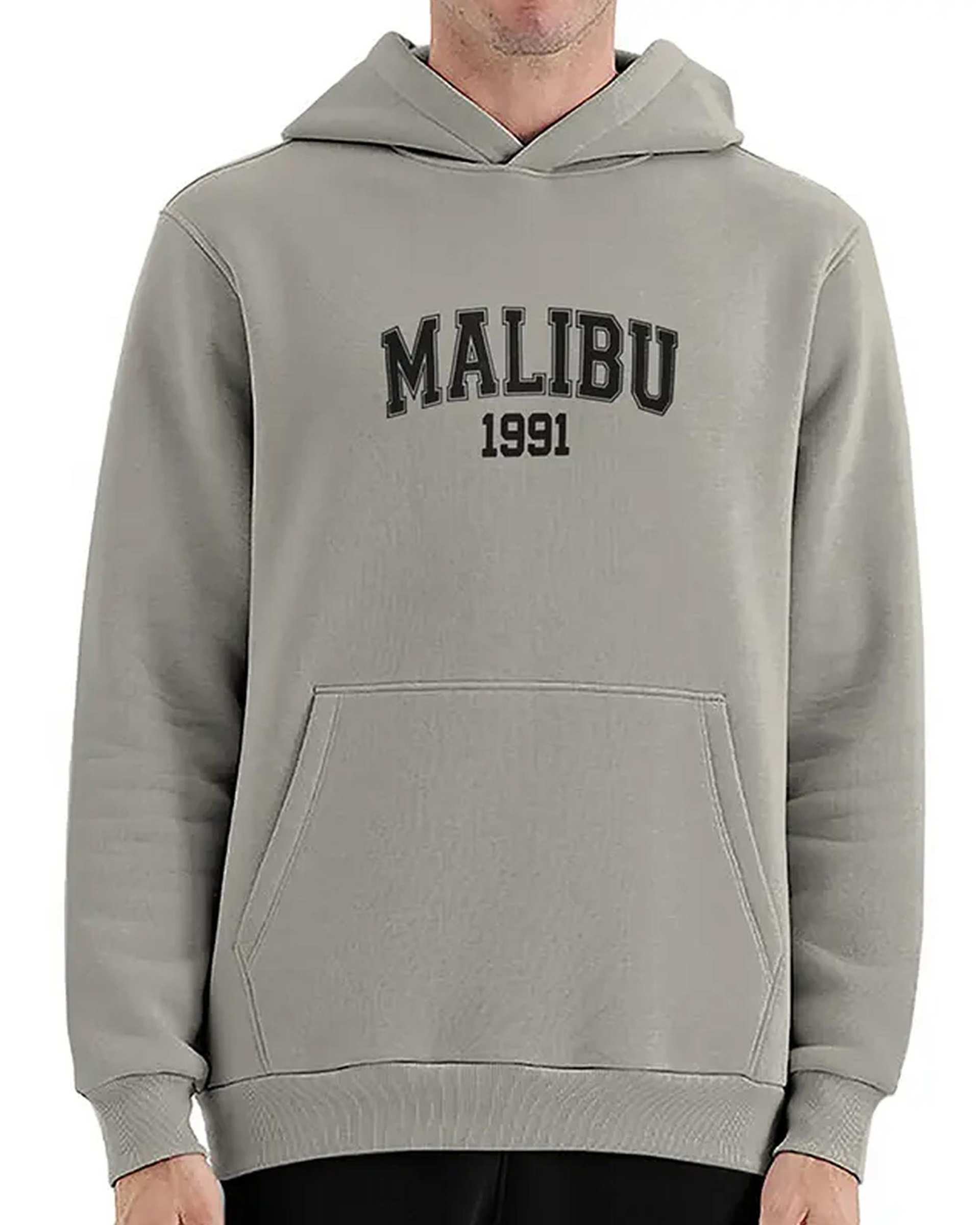 هودی مردانه MALIBU طوسی نوزده نود و یک 1991 مدل GK1945 G