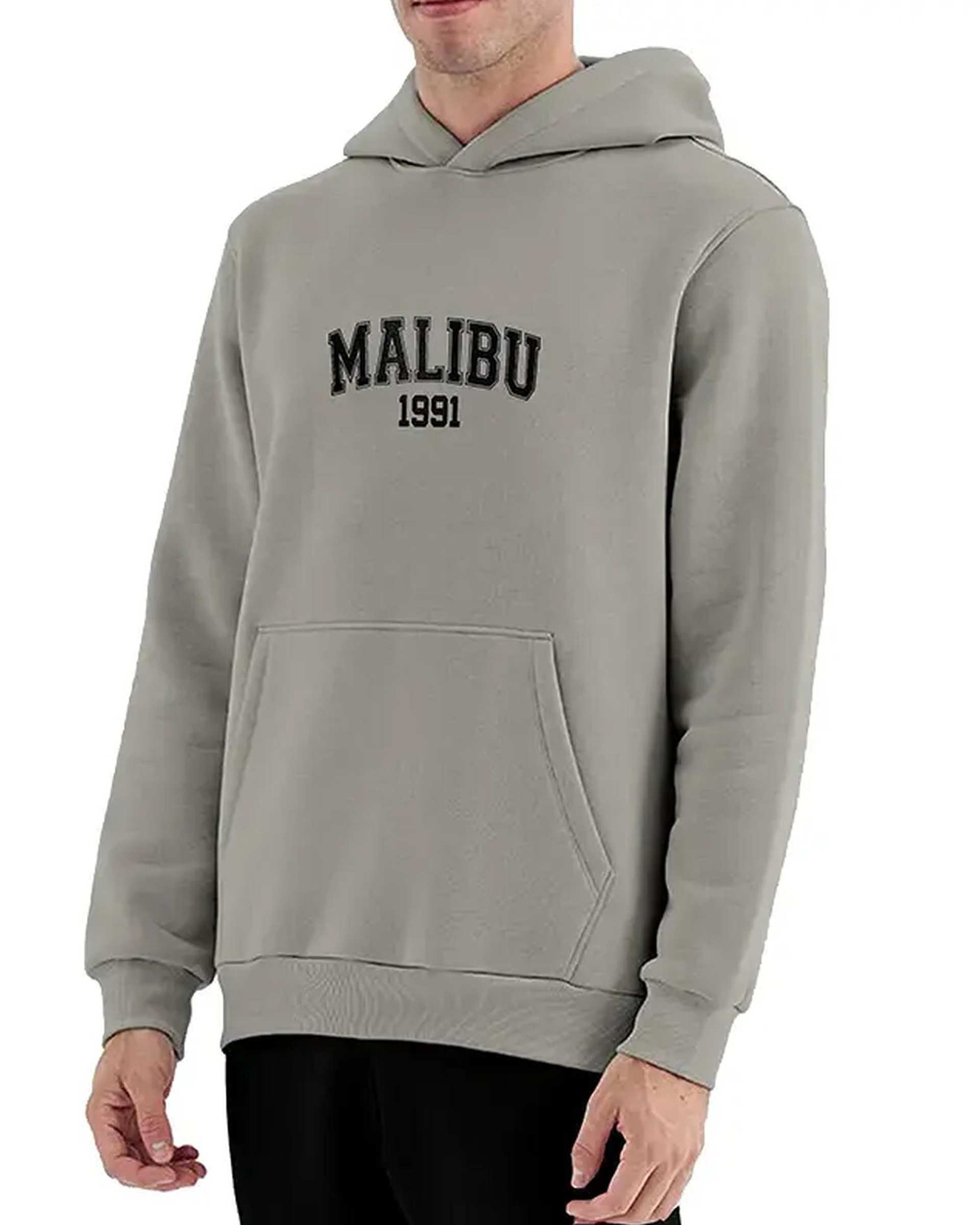 هودی مردانه MALIBU طوسی نوزده نود و یک 1991 مدل GK1945 G