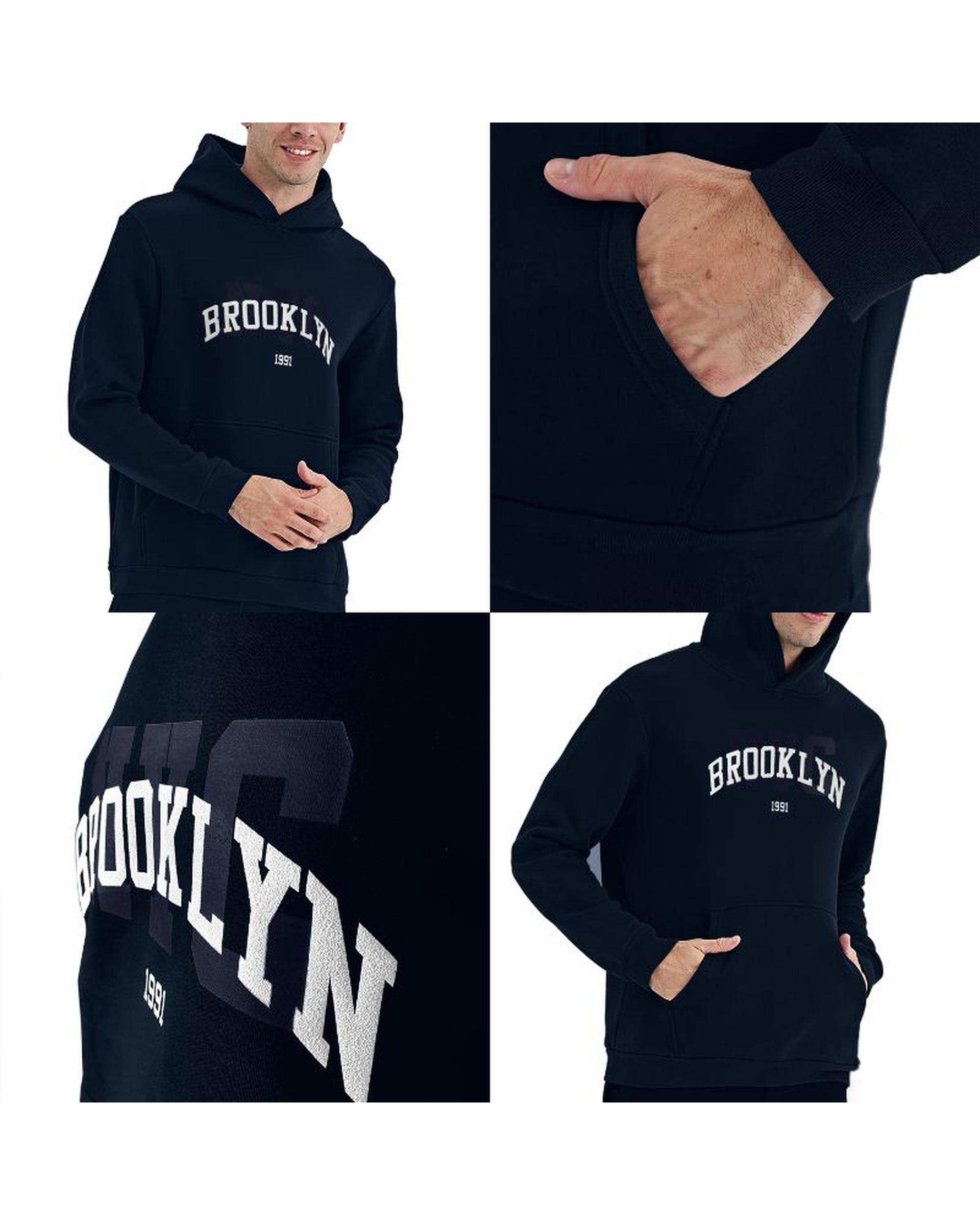 هودی مردانه BROOKLYN سرمه ای نوزده نود و یک 1991 مدل GK1946 NB