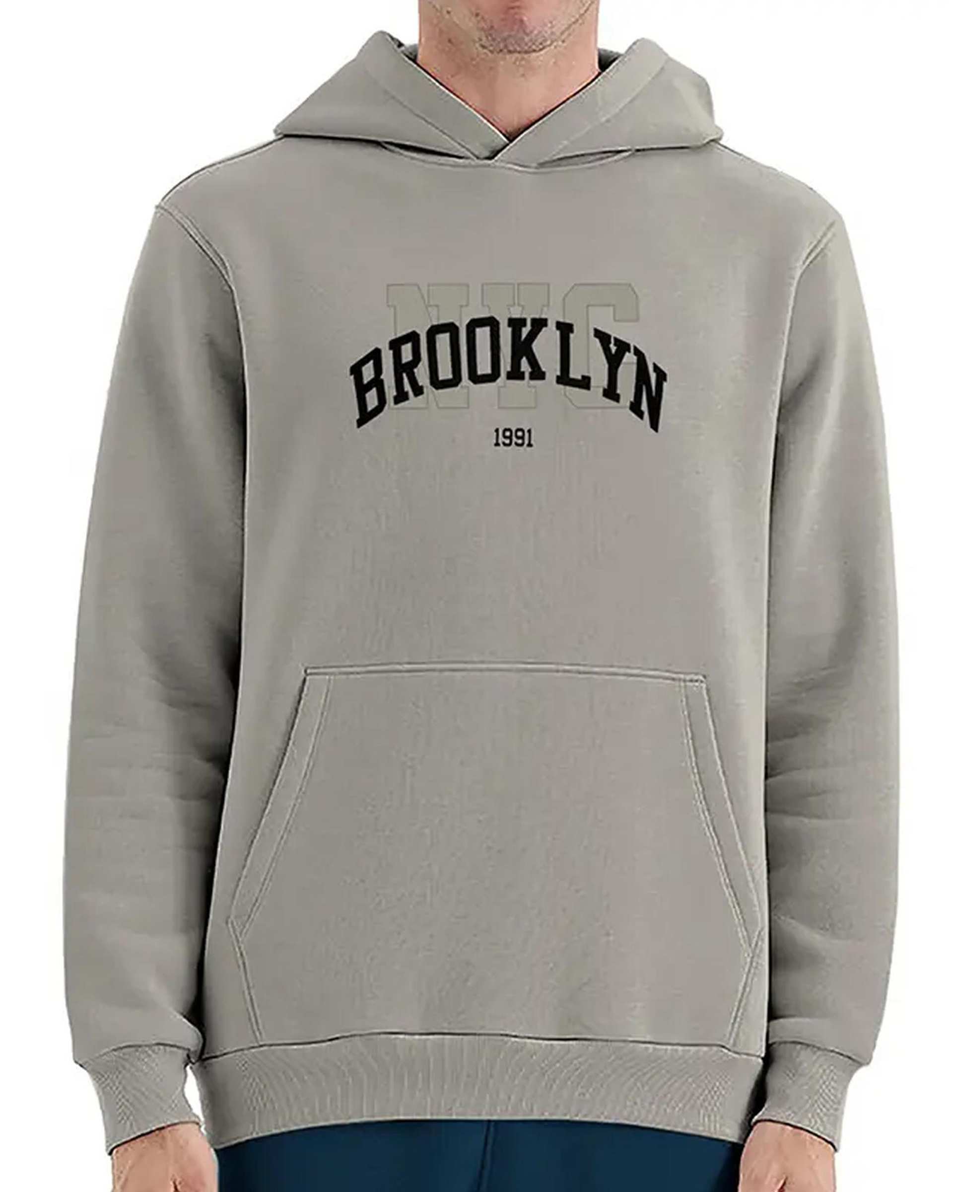 هودی مردانه BROOKLYN طوسی نوزده نود و یک 1991 مدل GK1946 G