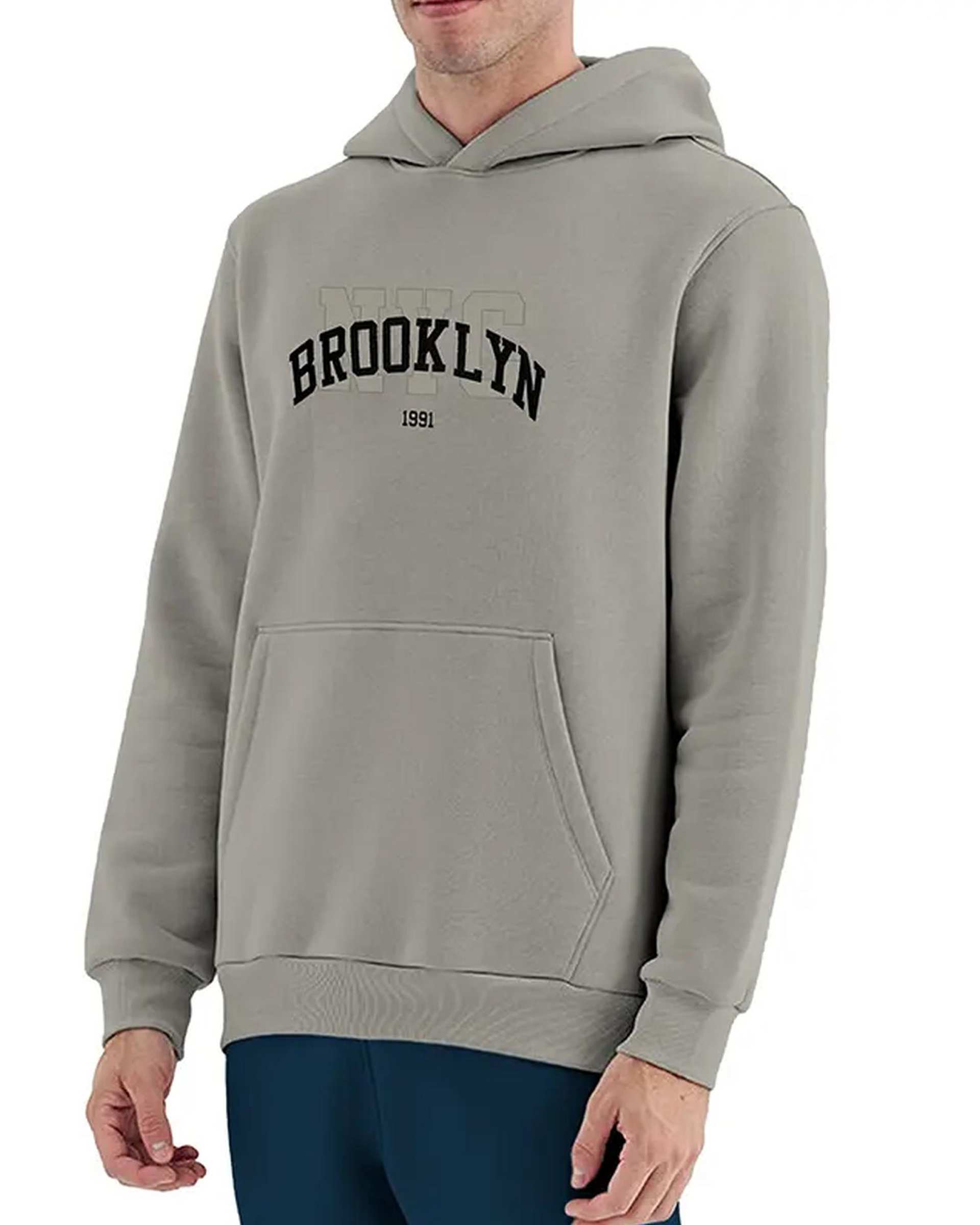 هودی مردانه BROOKLYN طوسی نوزده نود و یک 1991 مدل GK1946 G