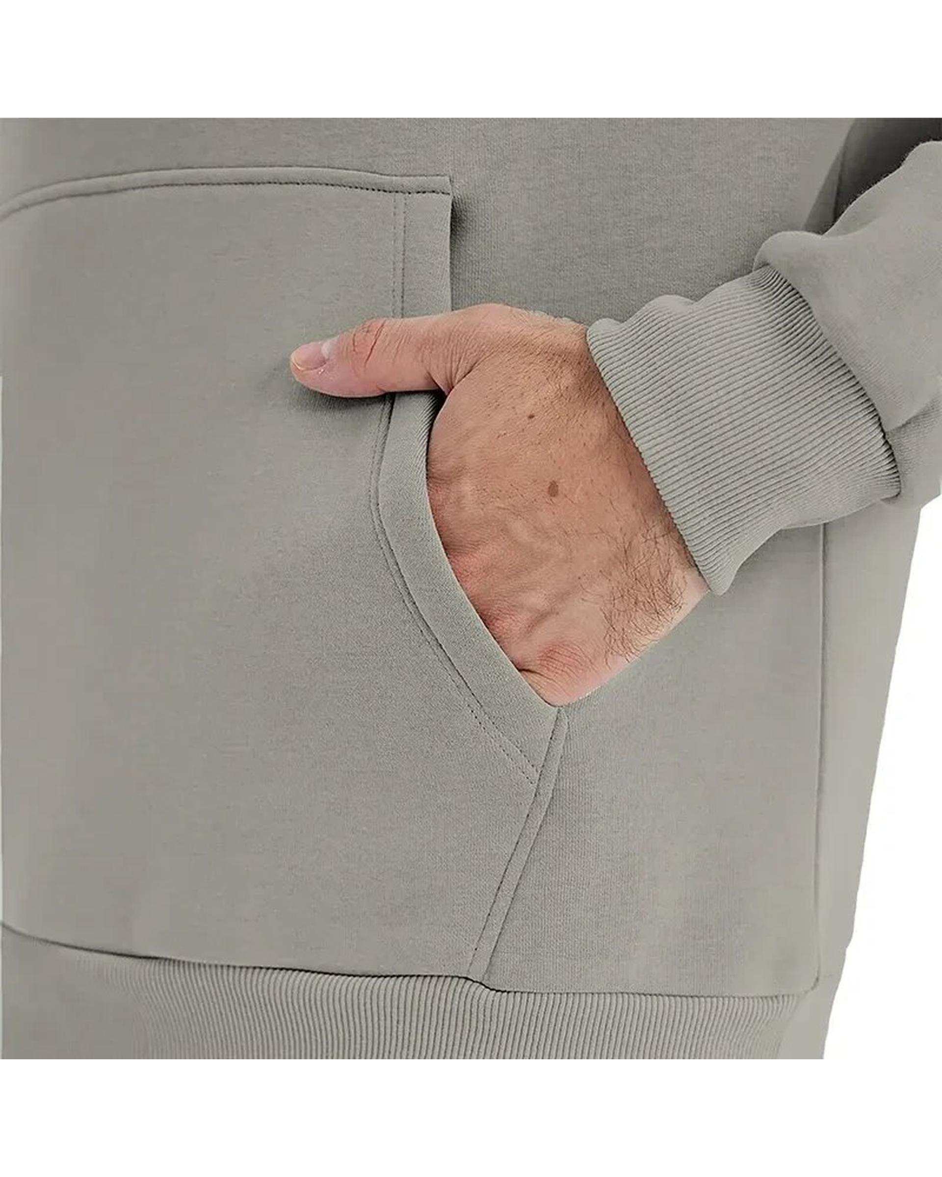 هودی مردانه طوسی نوزده نود و یک 1991 مدل GK1948 G