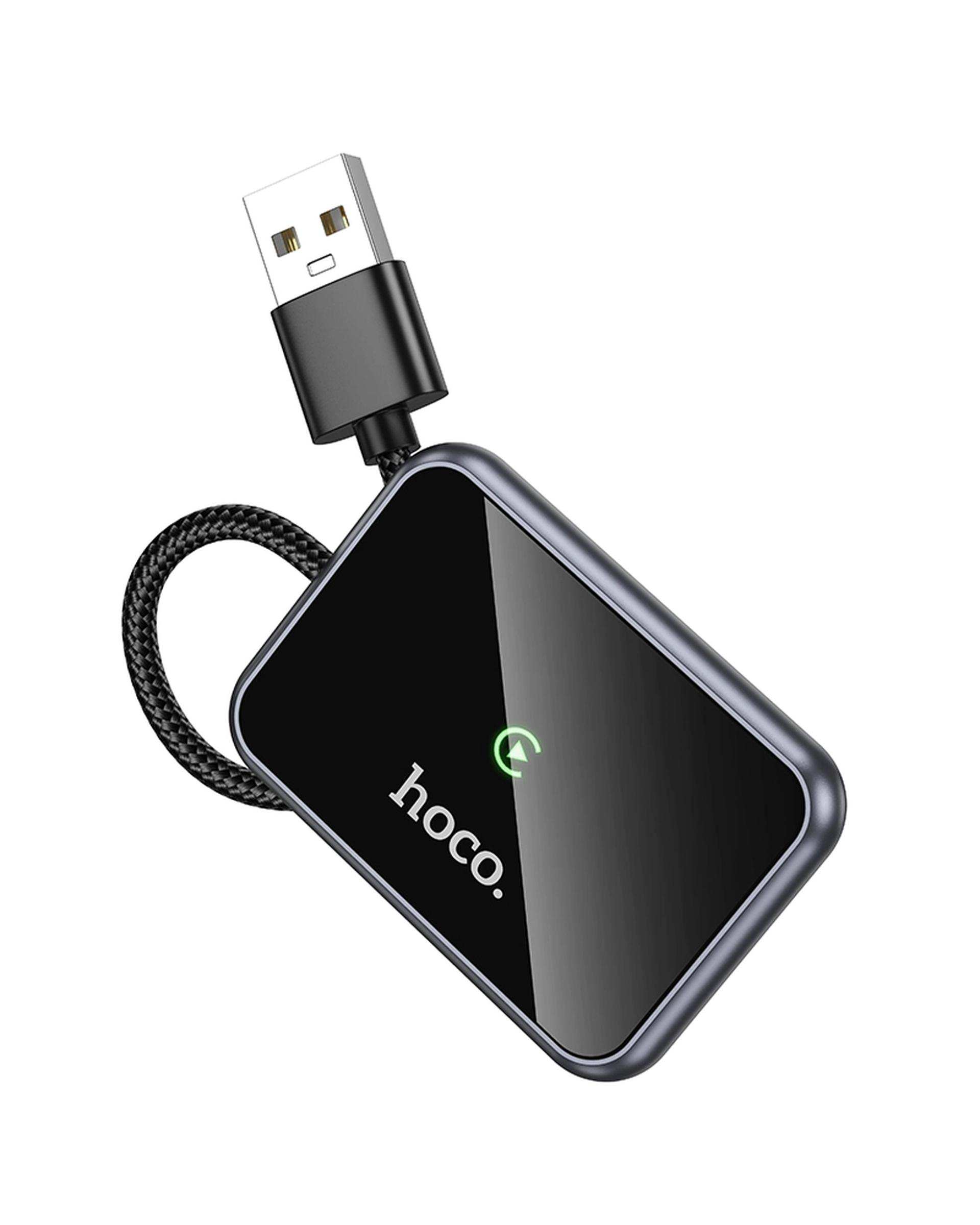 مبدل اتصال بی سیم اپل ( APPLE CAR PLAY) خاکستری هوکو Hoco مدل HU1