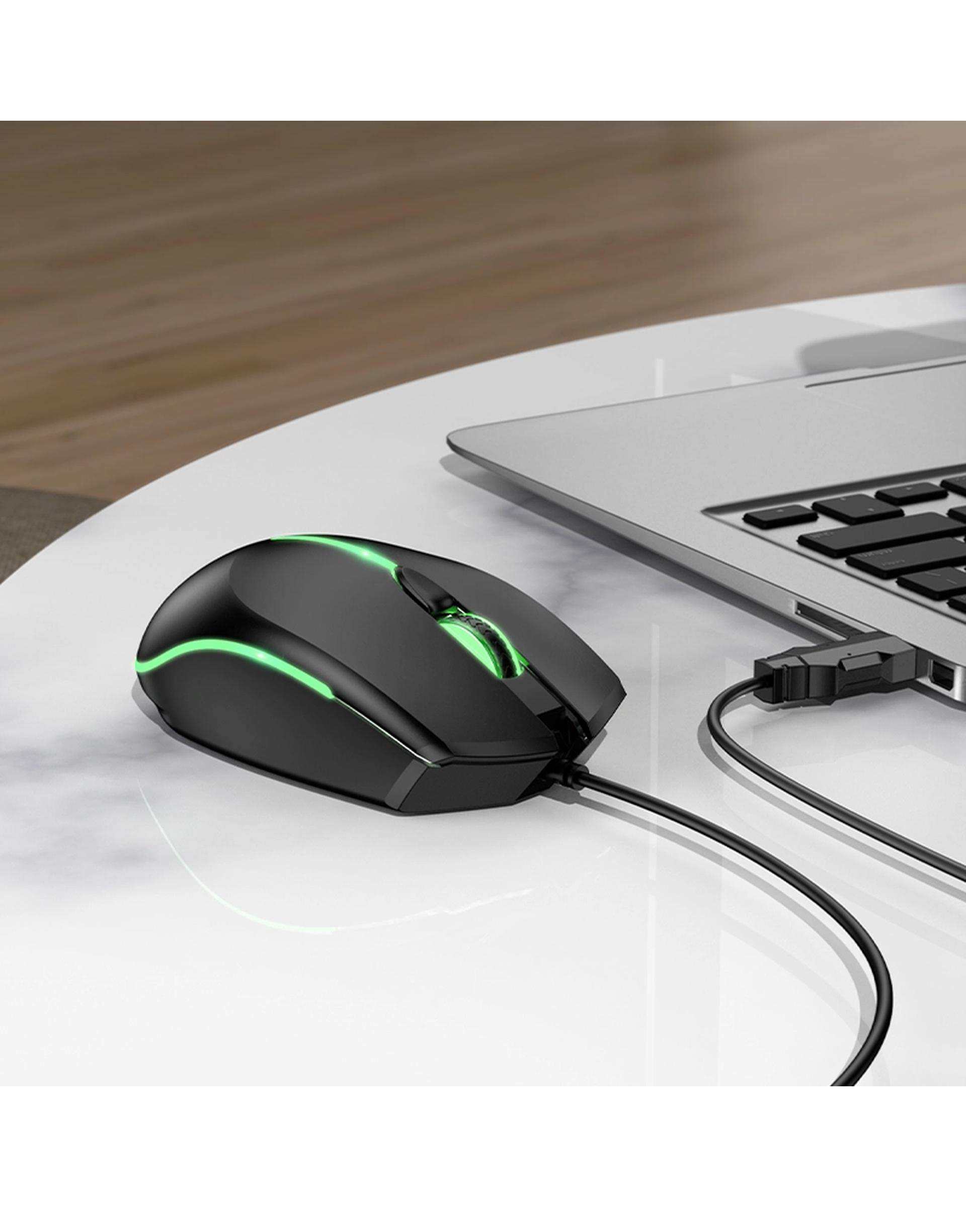 ماوس سیمی گیمینگ مشکی هوکو Hoco مدل GM37