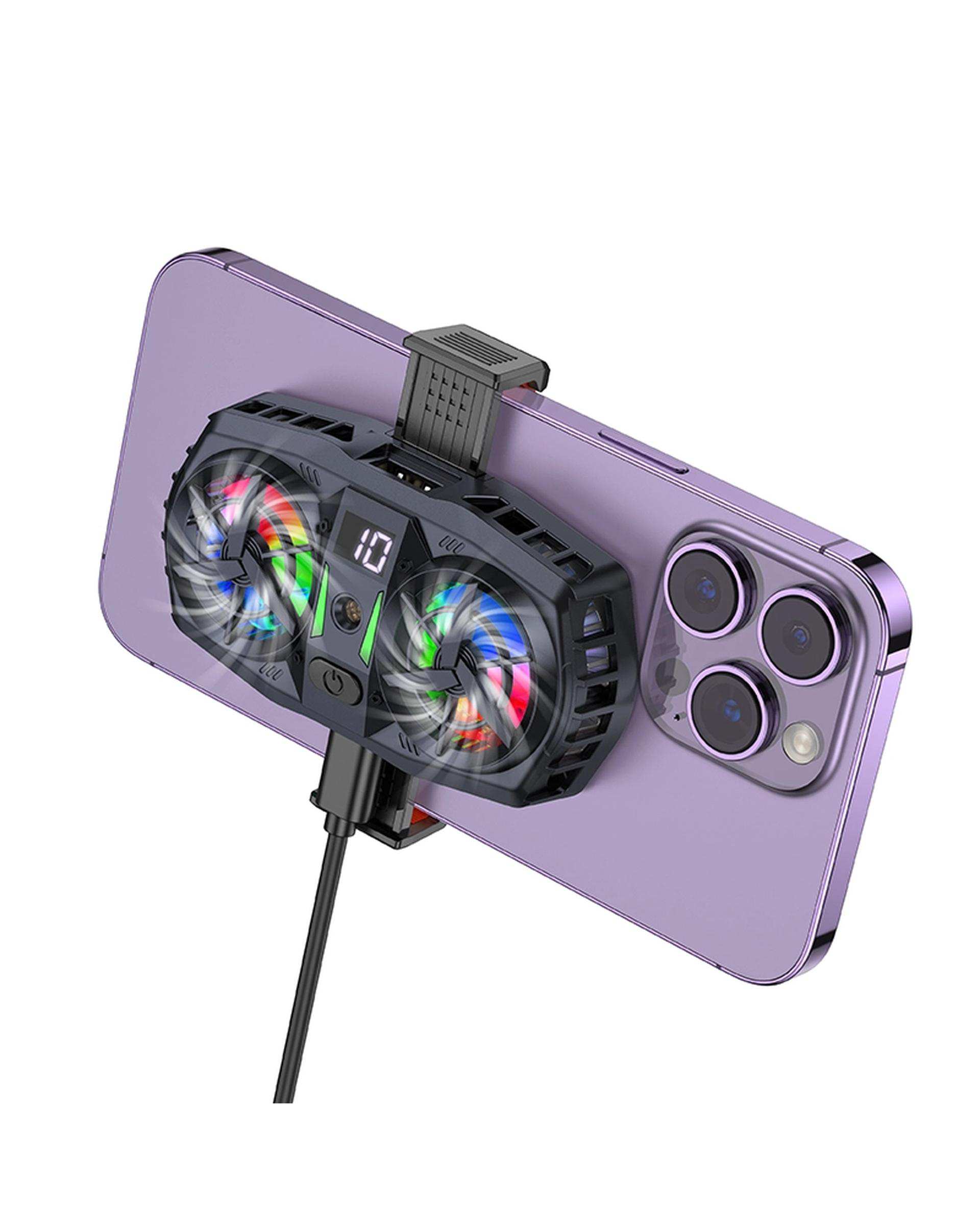 فن خنک کننده گوشی موبایل مشکی هوکو Hoco مدل GM36