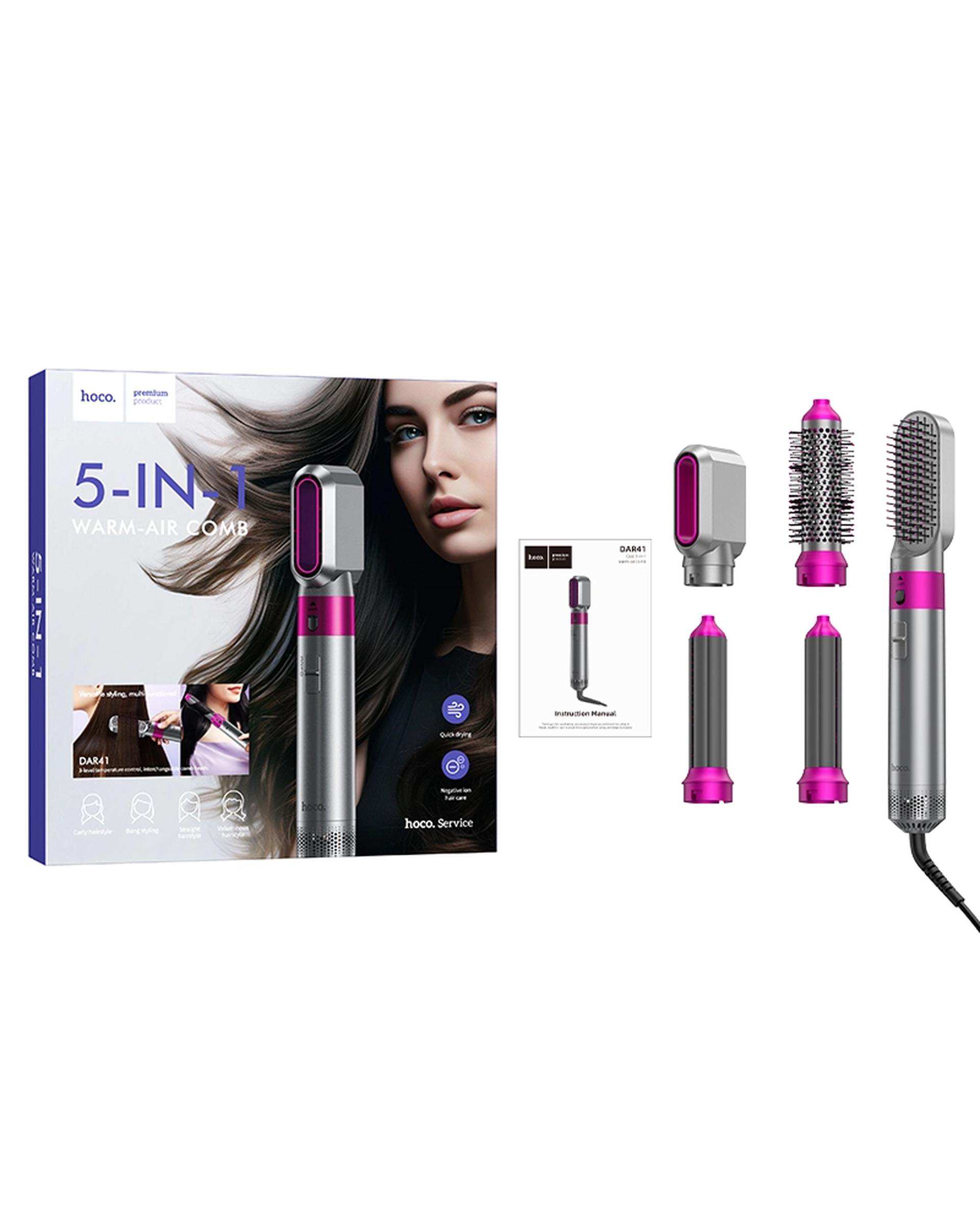 برس حرارتی و حالت دهنده مو صورتی هوکو Hoco مدل DAR41