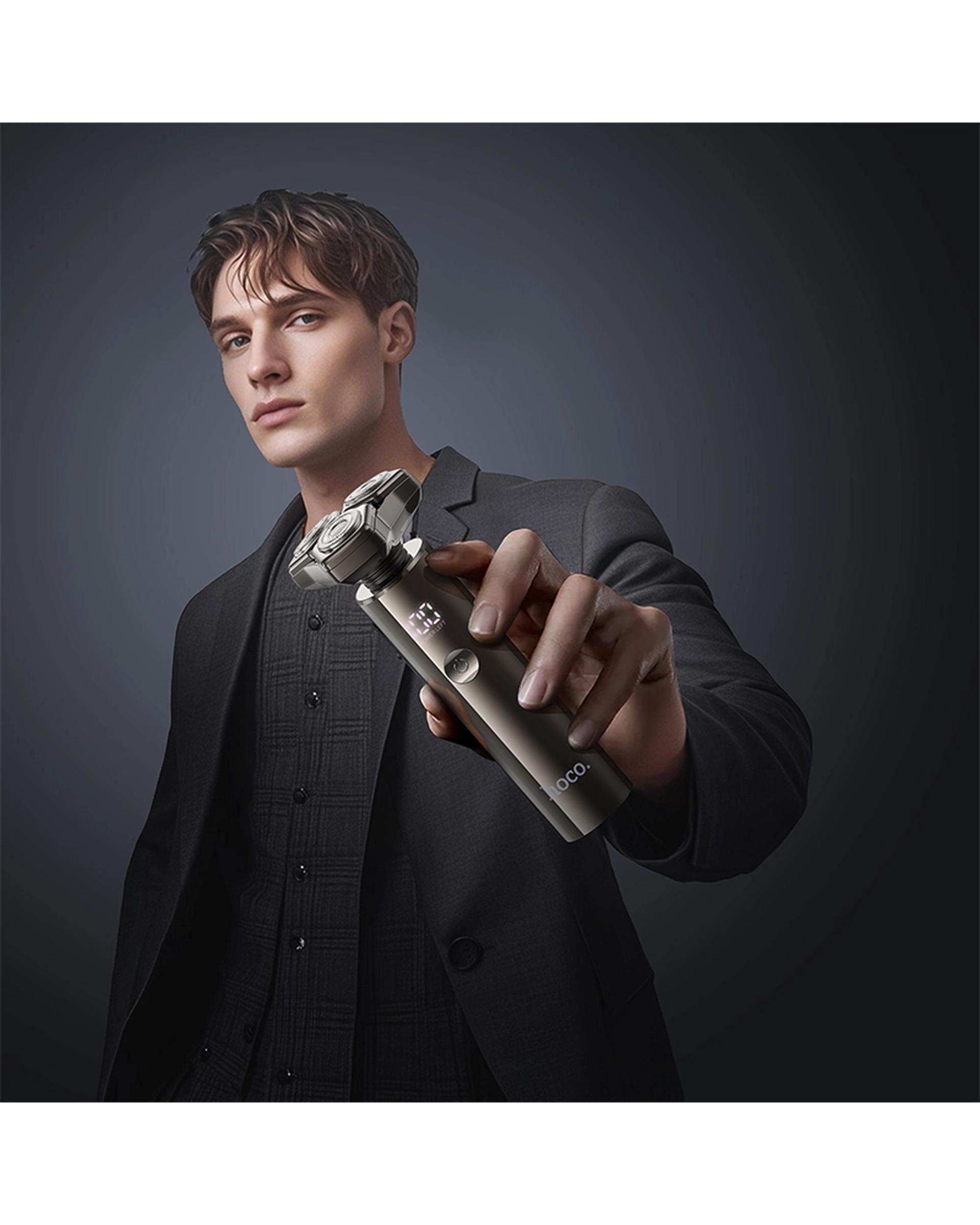 ست ماشین اصلاح صورت و گوش و بینی خاکستری هوکو Hoco مدل HP36