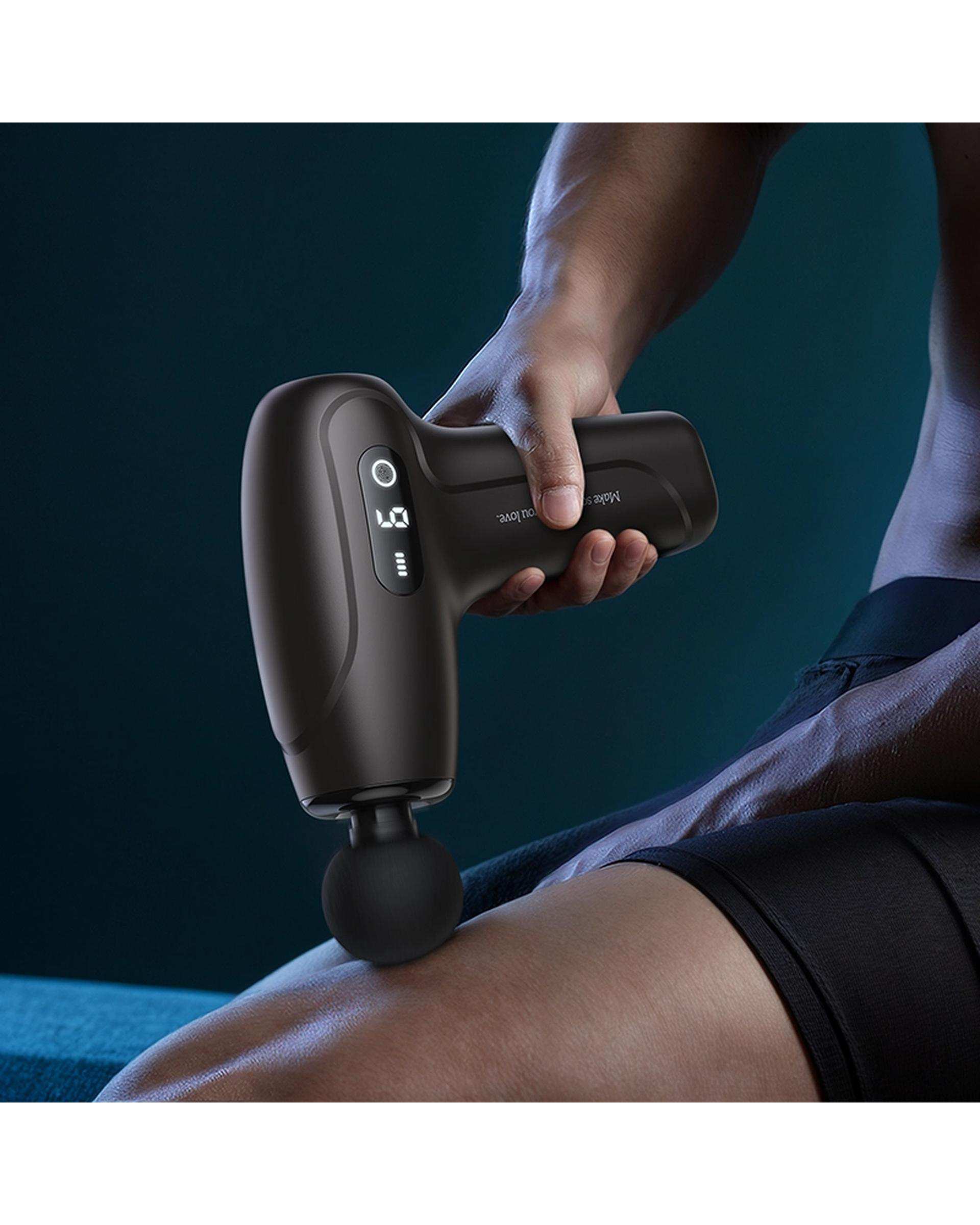 ماساژور تفنگی حرکتی، ضربه ای و لرزشی مشکی هوکو Hoco مدل HP51