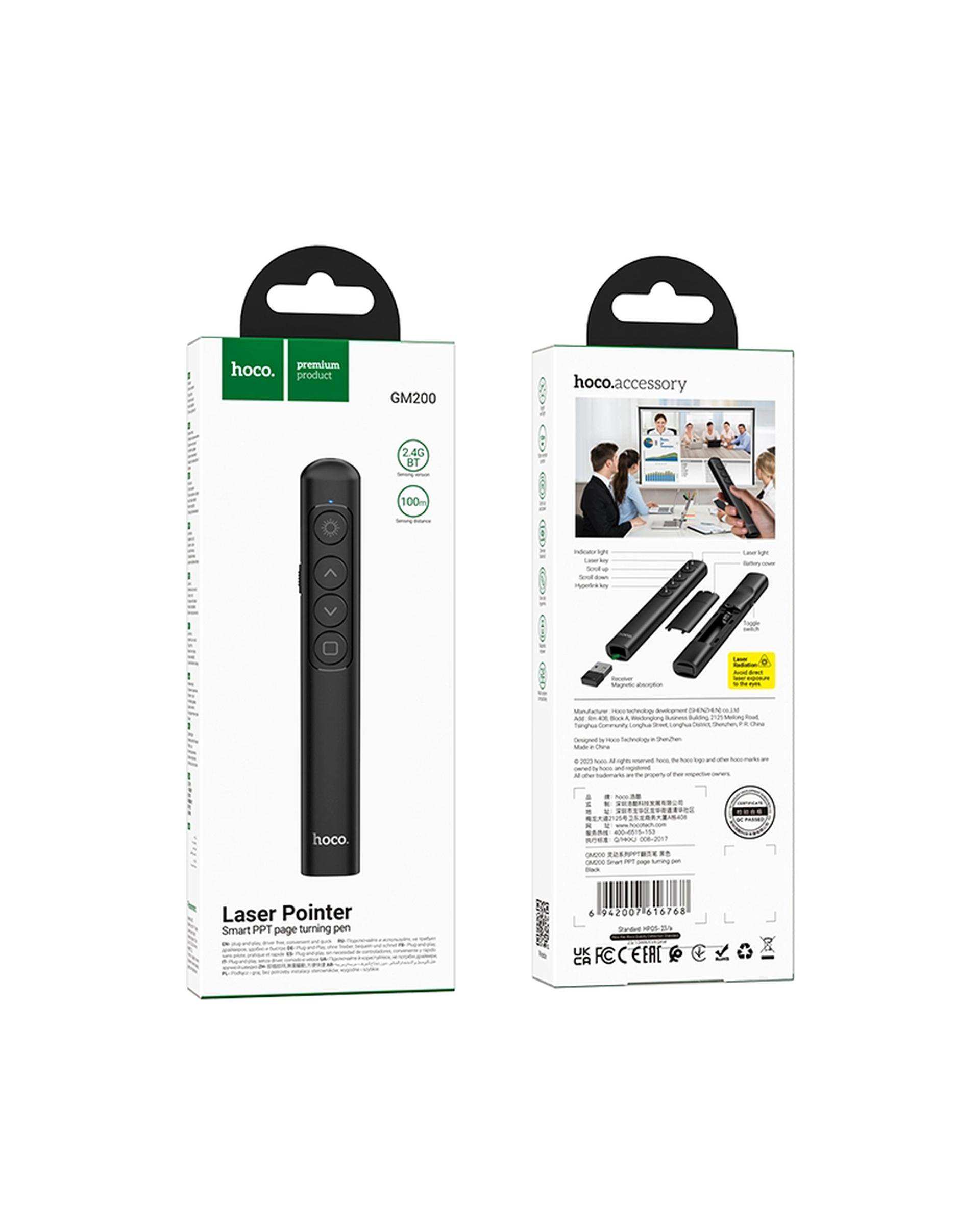 کنترل از راه دور لیزری مشکی هوکو Hoco مدل GM200