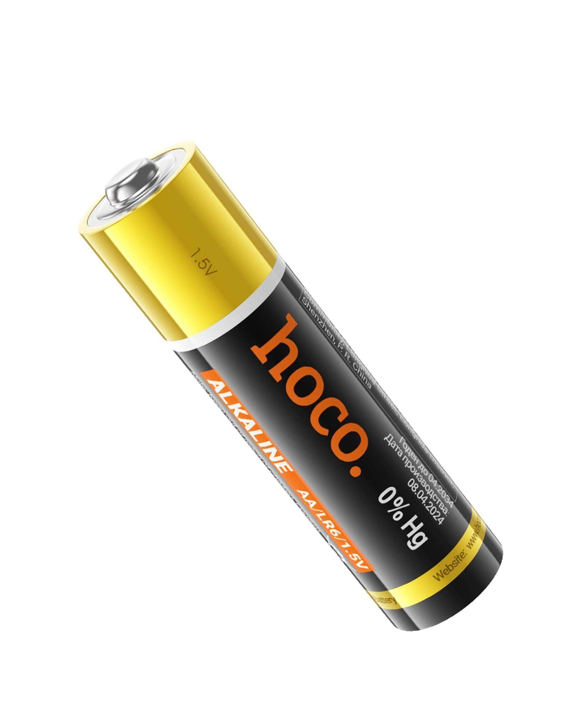 باتری نیم قلمی هوکو Hoco مدل DLR02 AAA LR03 بسته 4 عددی