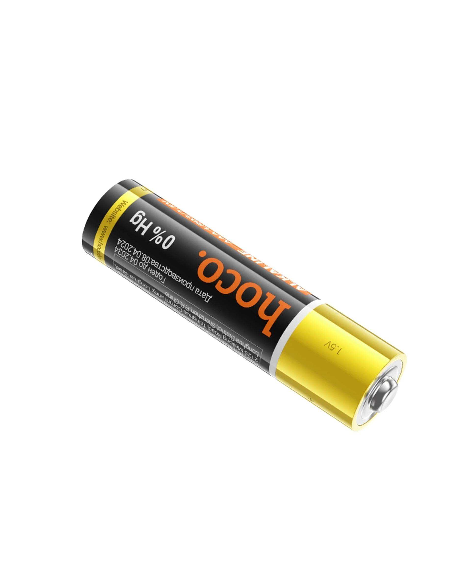 باتری نیم قلمی هوکو Hoco مدل DLR02 AAA LR03 بسته 4 عددی