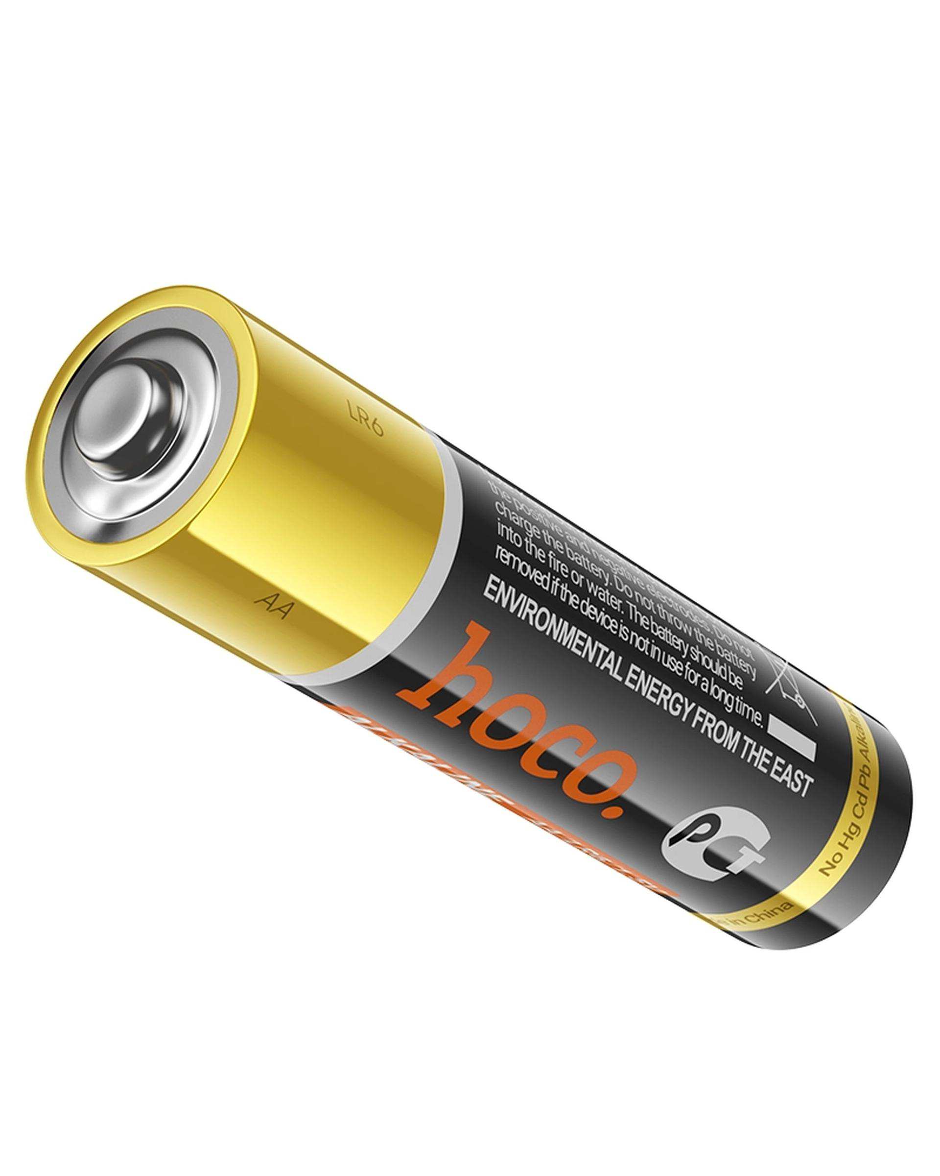 باتری نیم قلمی هوکو Hoco مدل DLR02 AAA LR03 بسته 4 عددی