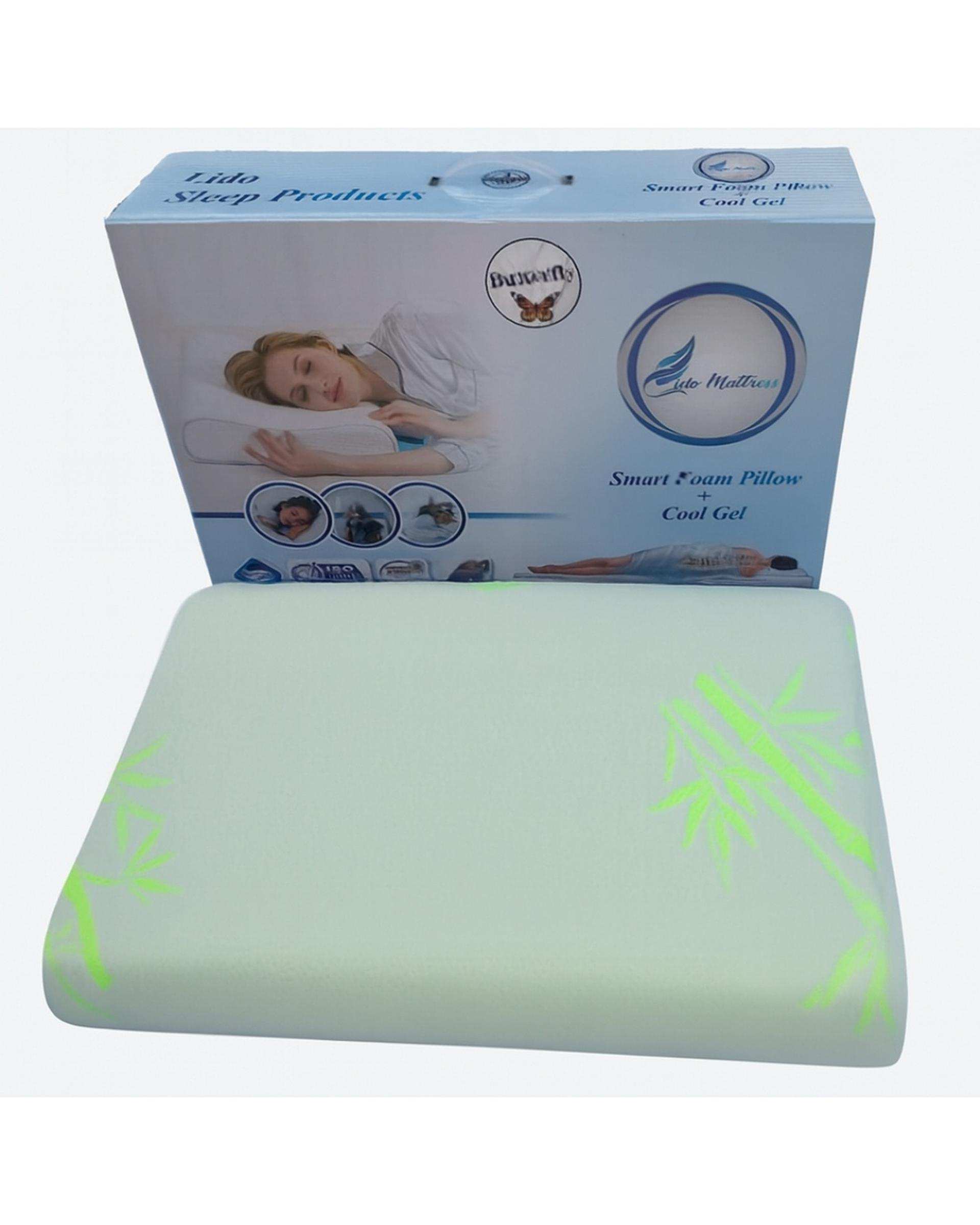 بالش طبی مموری لیدو Lido مدل موج با ژل خنک کننده کد B2X64 سایز دو ایکس لارج