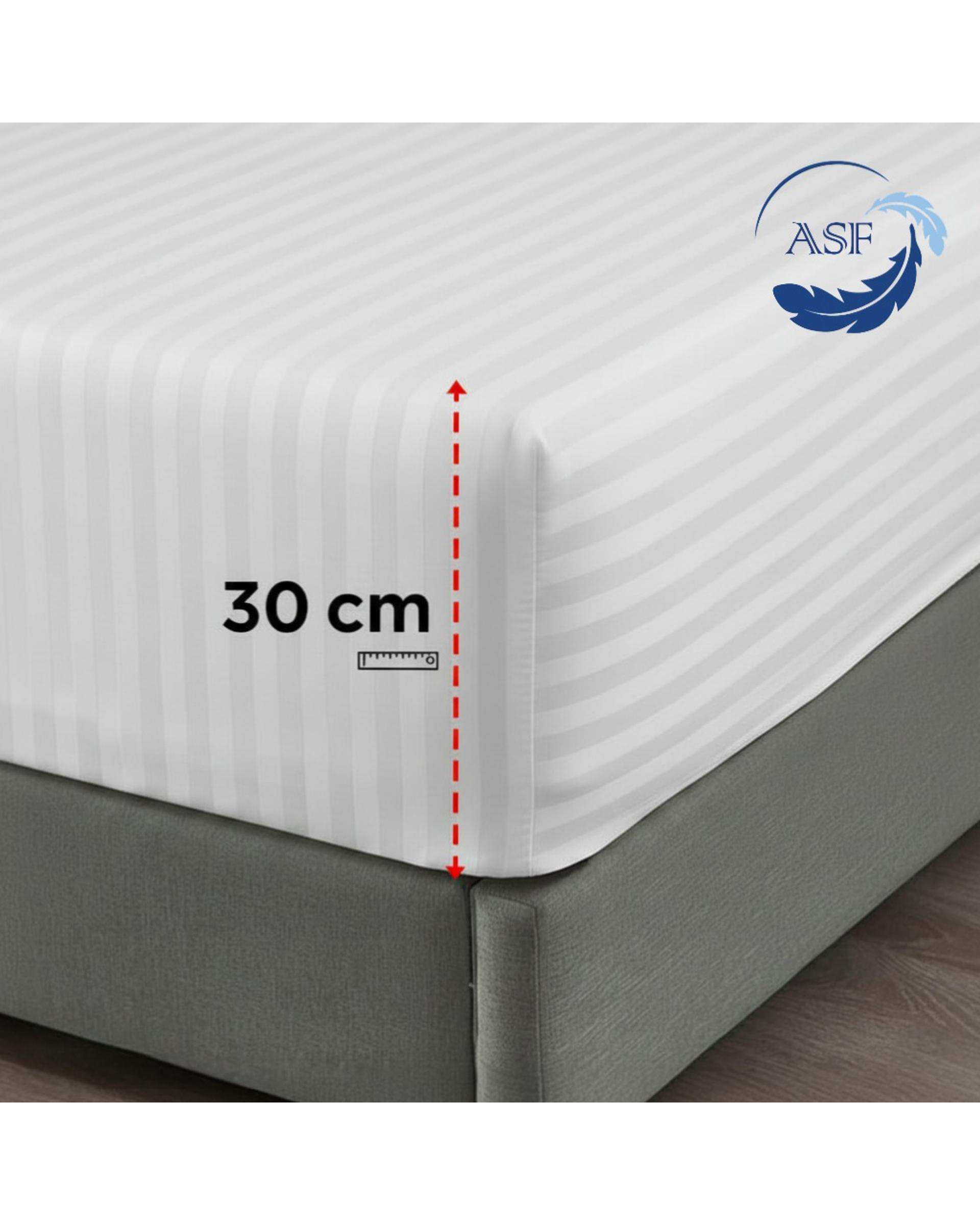 سرویس لحاف روتختی تک نفره 6 تکه عرض ۹۰ سفید ای اس اف ASF مدل JACQUARD & SATIN با پارچه لوکس ژاکارد