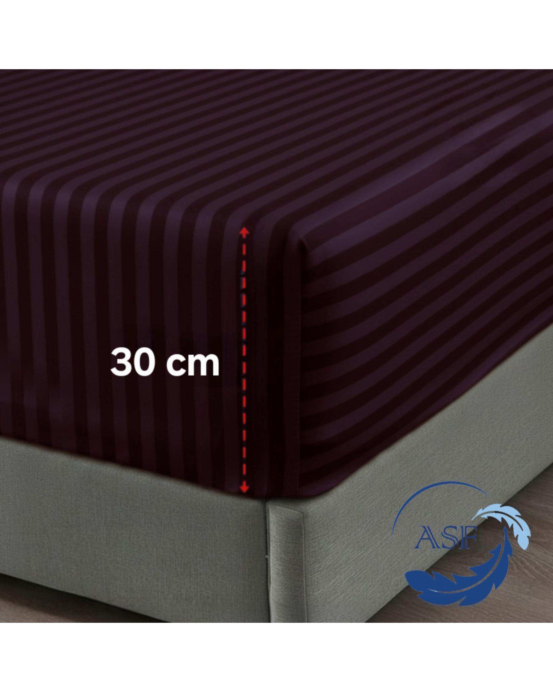 سرویس لحاف روتختی تک نفره 6 تکه عرض 120 بنفش ای اس اف ASF مدل JACQUARD & SATIN با پارچه لوکس ژاکارد