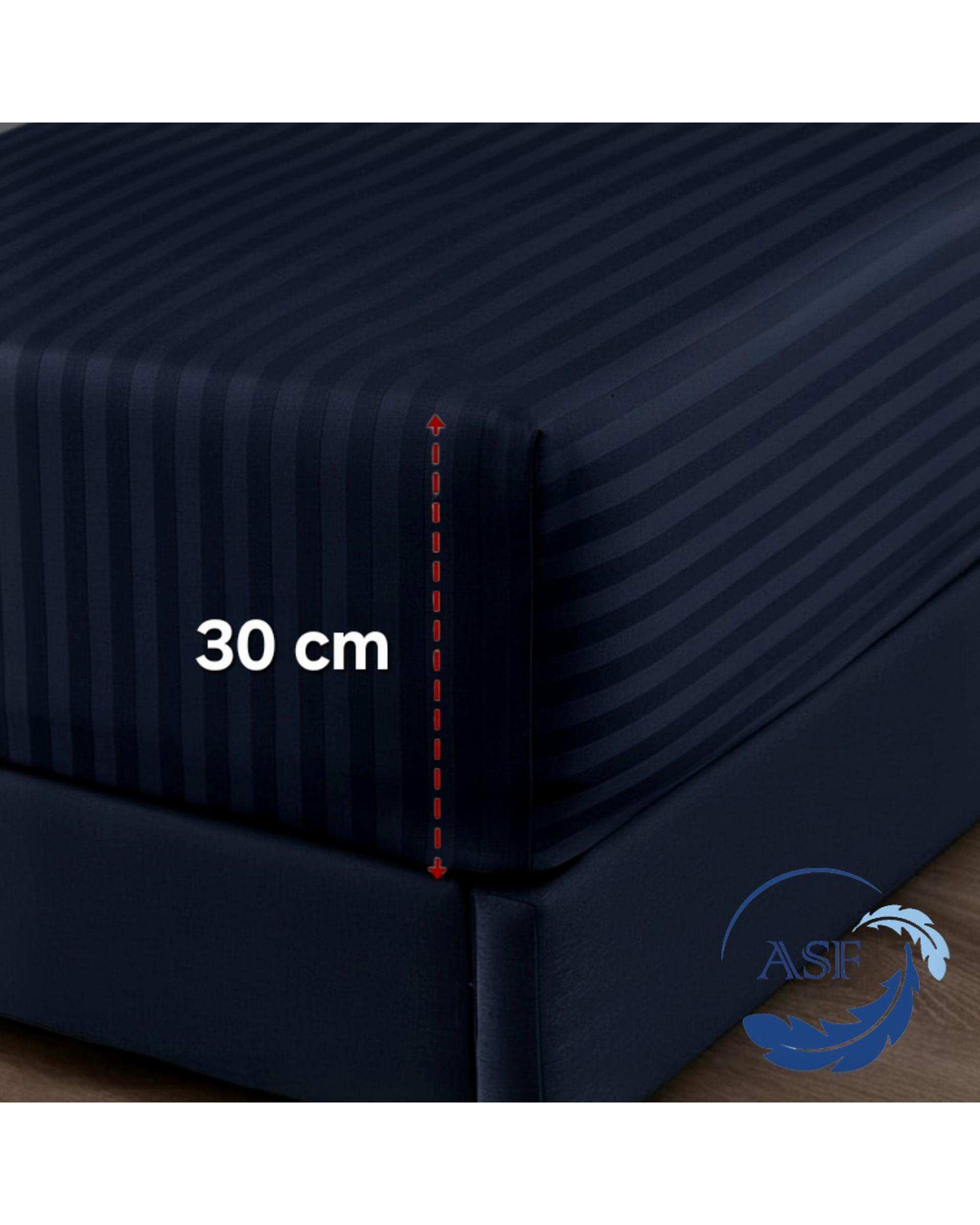 سرویس لحاف روتختی تک نفره 6 تکه عرض 120 سرمه ای ای اس اف ASF مدل JACQUARD & SATIN با پارچه لوکس ژاکارد