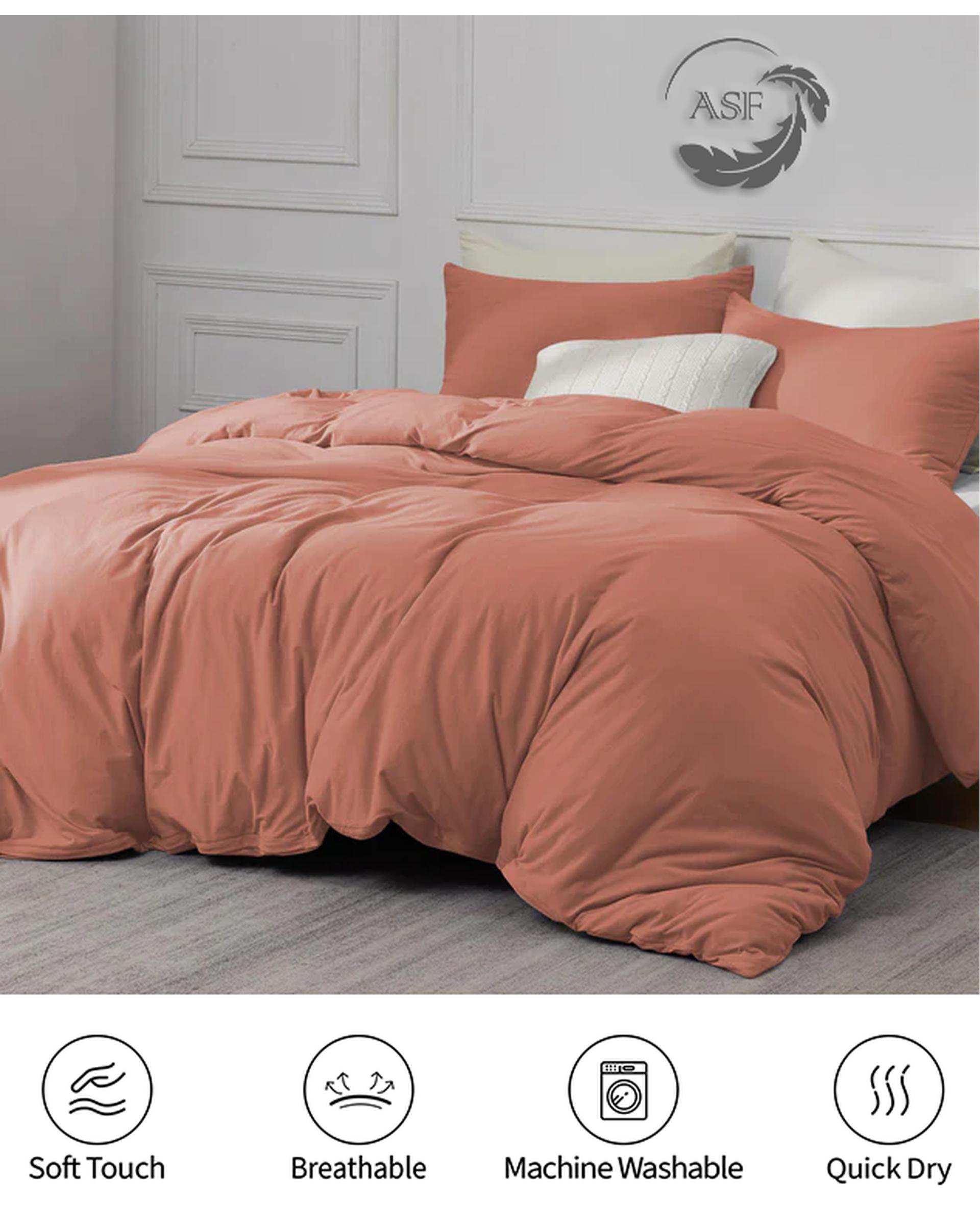 سرویس لحاف روتختی مینیمال تک نفره 6 تکه عرض 90 گلبهی ای اس اف ASF مدل MICRO LADY