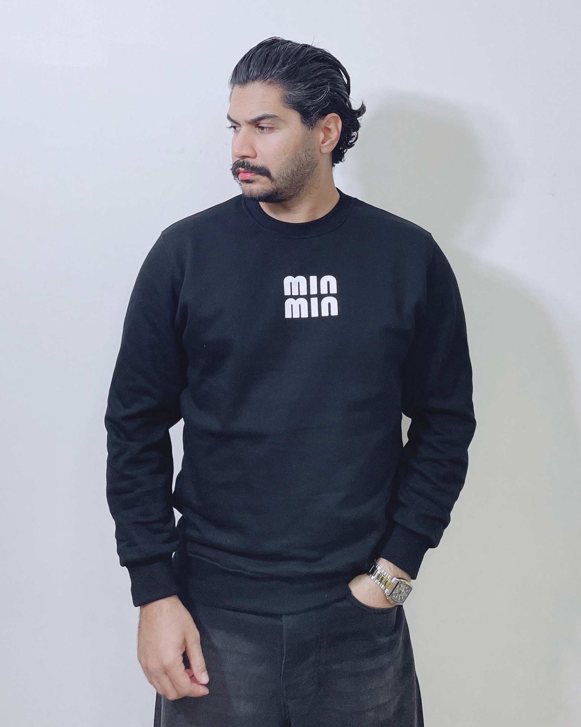 سویشرت مردانه مشکی دیورسو Diverso کد 4818