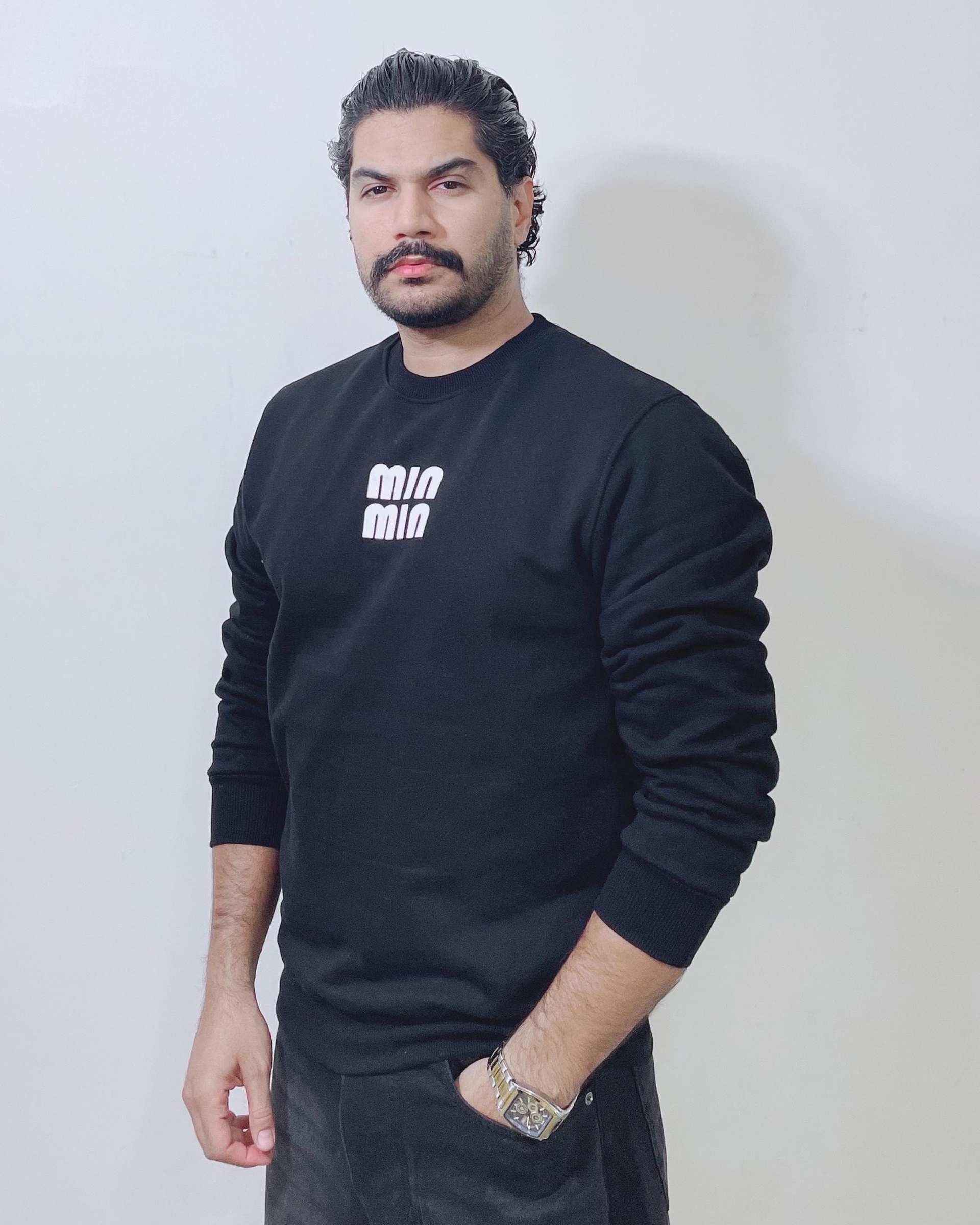 سویشرت مردانه مشکی دیورسو Diverso کد 4818