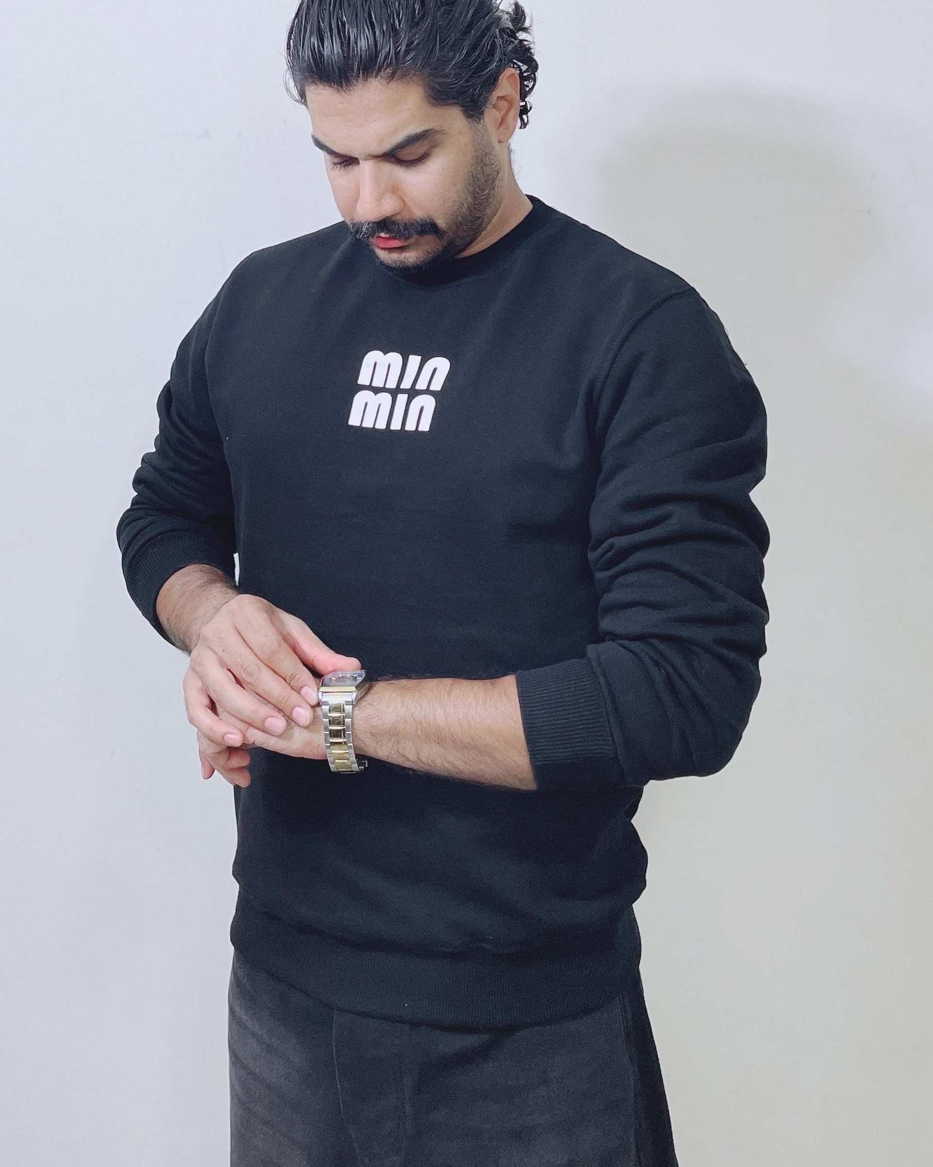 سویشرت مردانه مشکی دیورسو Diverso کد 4818