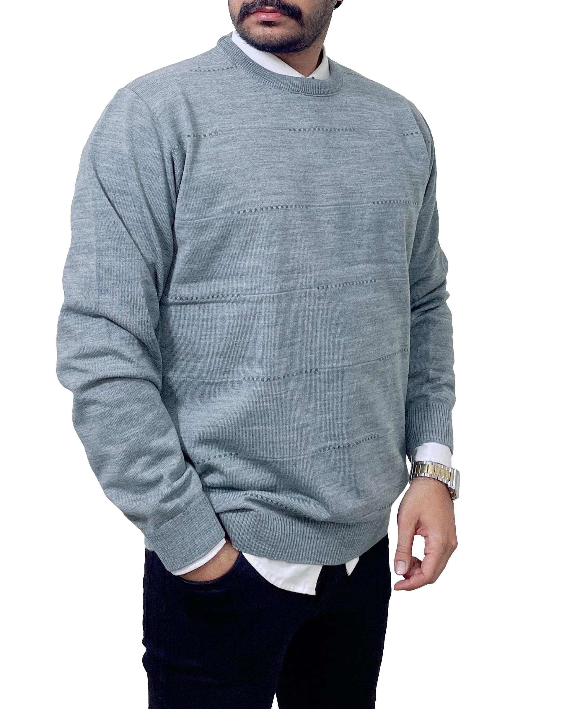 پلیور مردانه طوسی دیورسو Diverso کد 4822