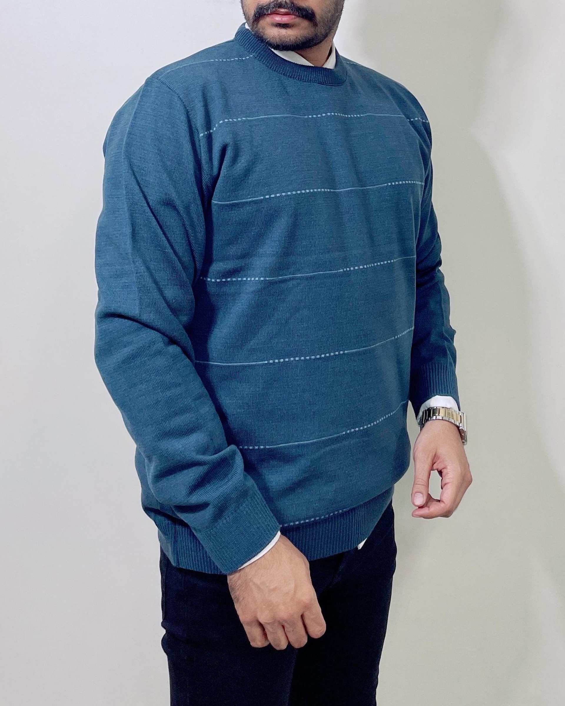 پلیور مردانه سرمه ای دیورسو Diverso کد 4823