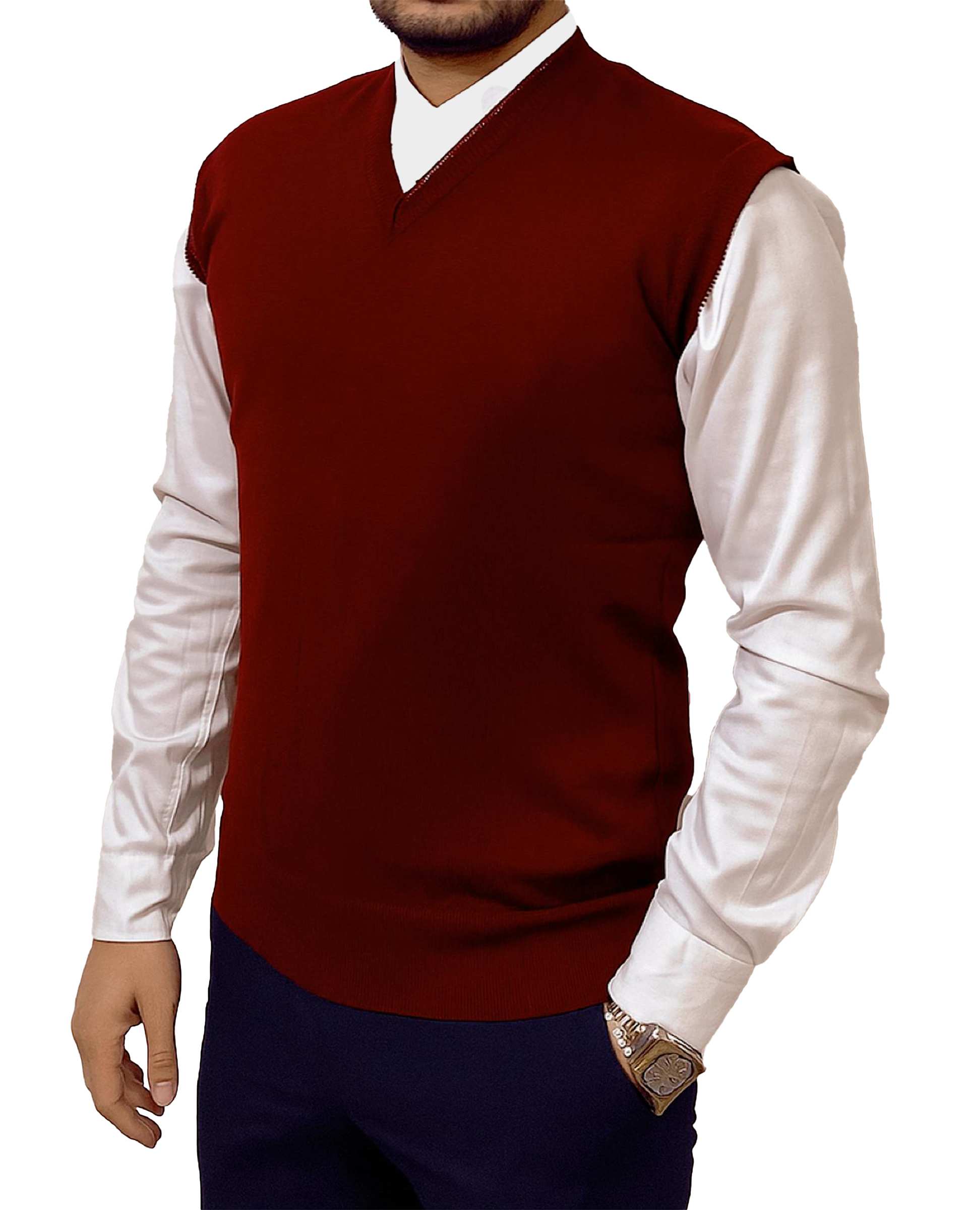 ژیله مردانه بافت زرشکی دیورسو Diverso کد 4829