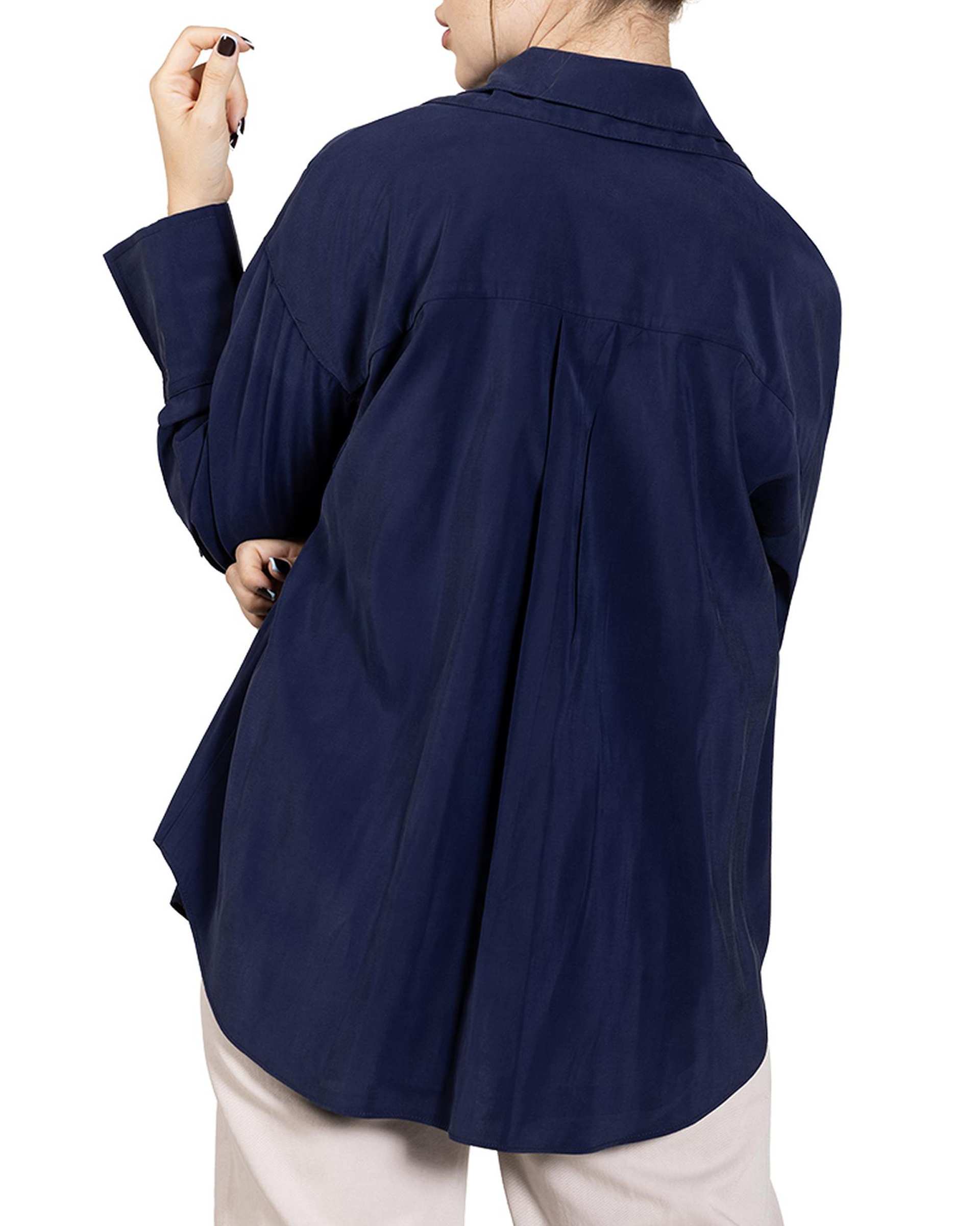 شومیز زنانه سرمه ای سرژه Serge کد 207388