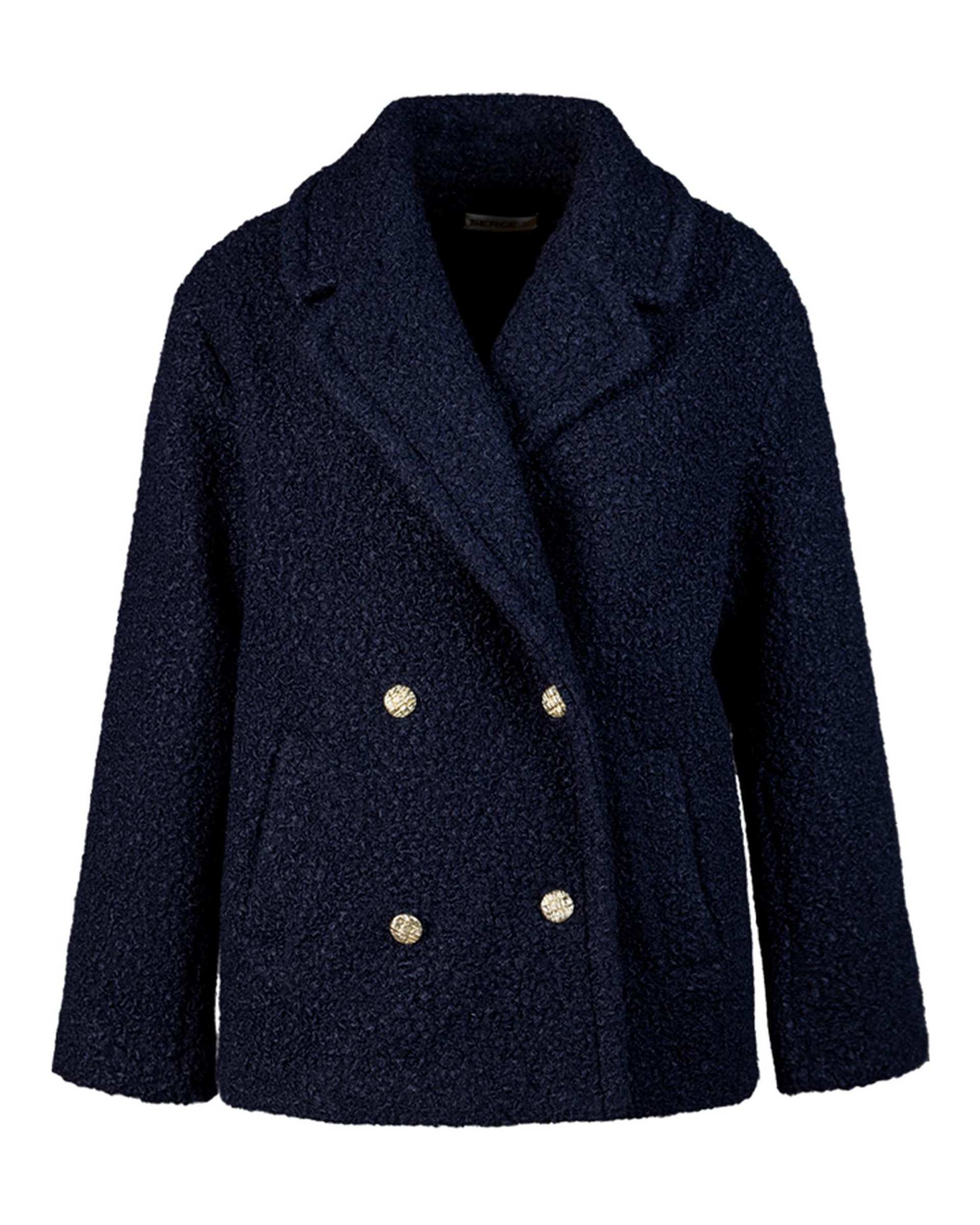 پالتو زنانه سرمه ای سرژه Serge کد 230159