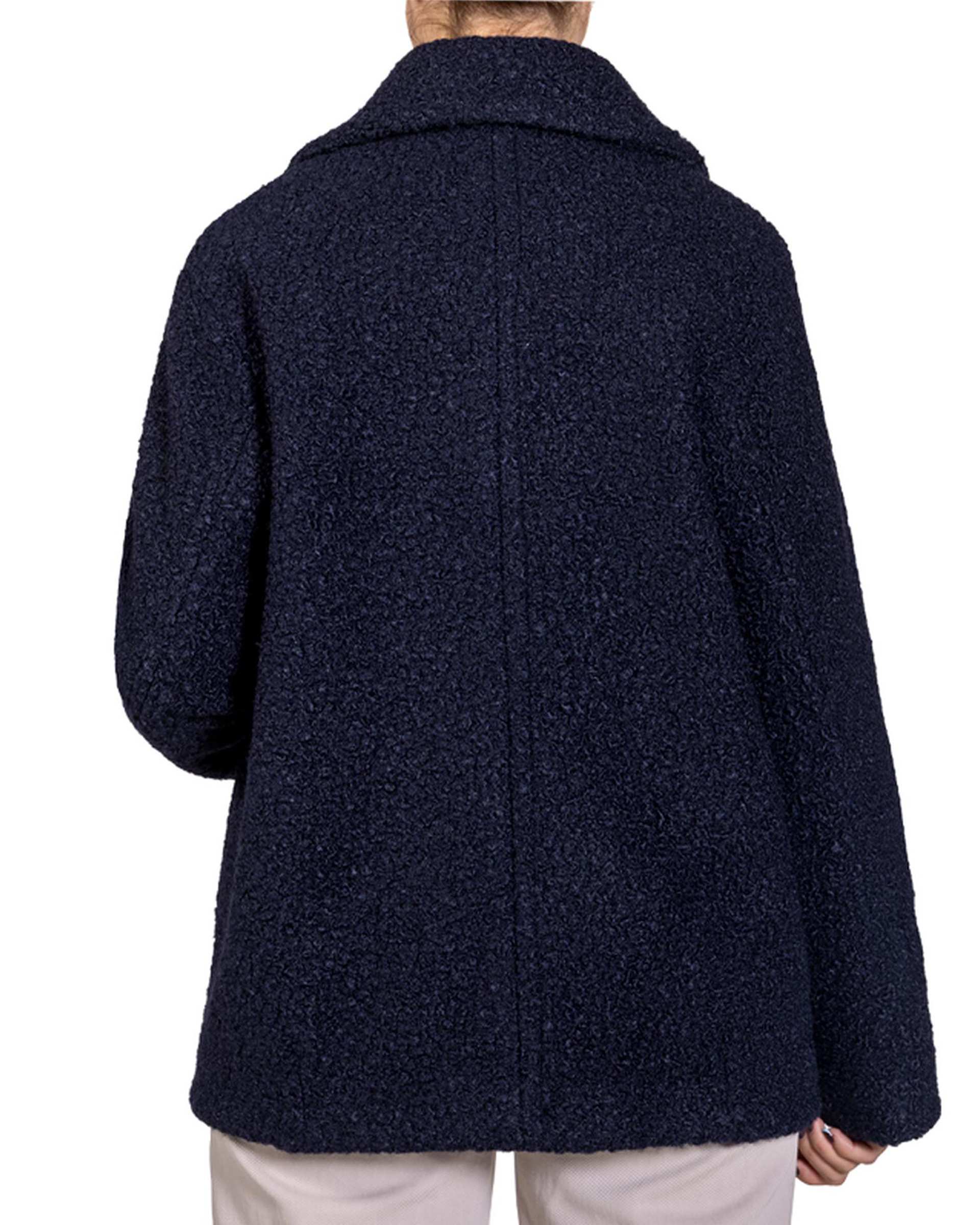 پالتو زنانه سرمه ای سرژه Serge کد 230159