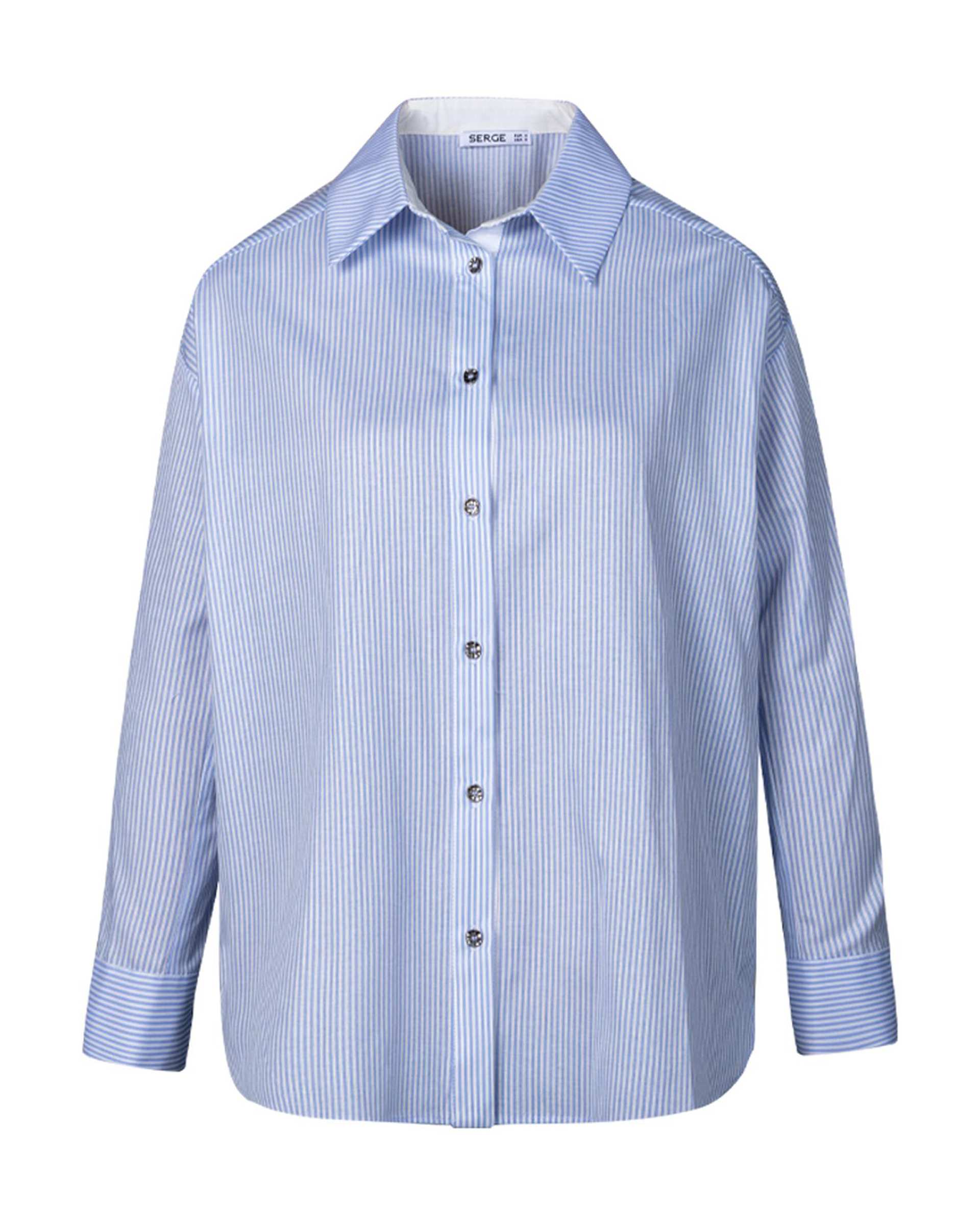 شومیز زنانه آبی سرژه Serge کد 232189