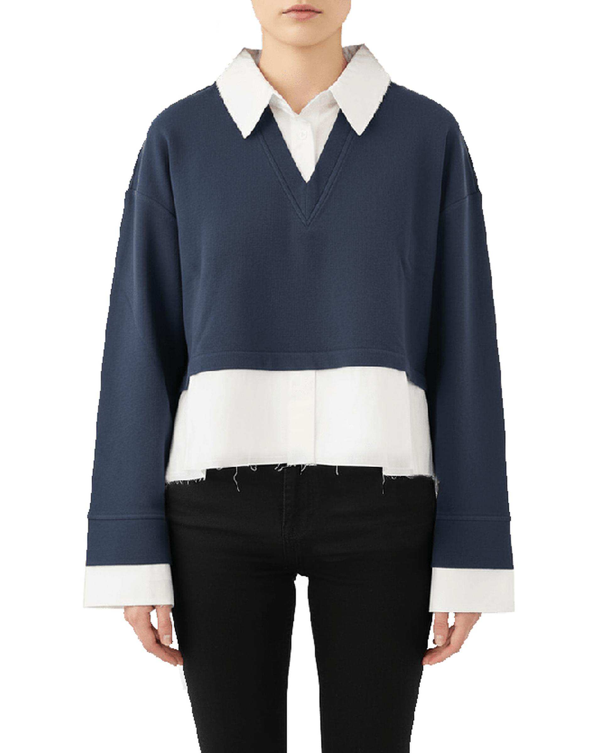 بلوز زنانه سرمه ای سرژه Serge کد 243108