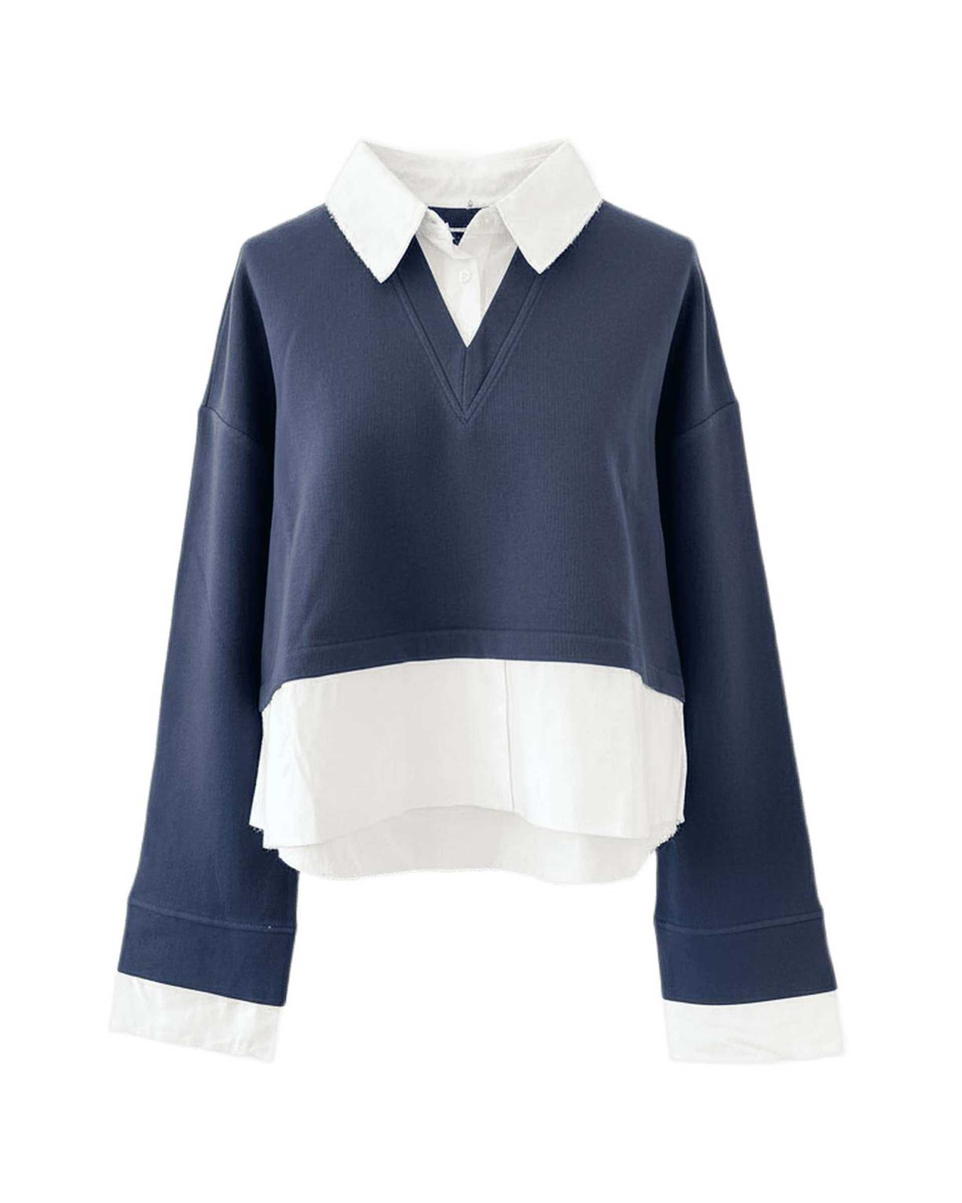 بلوز زنانه سرمه ای سرژه Serge کد 243108