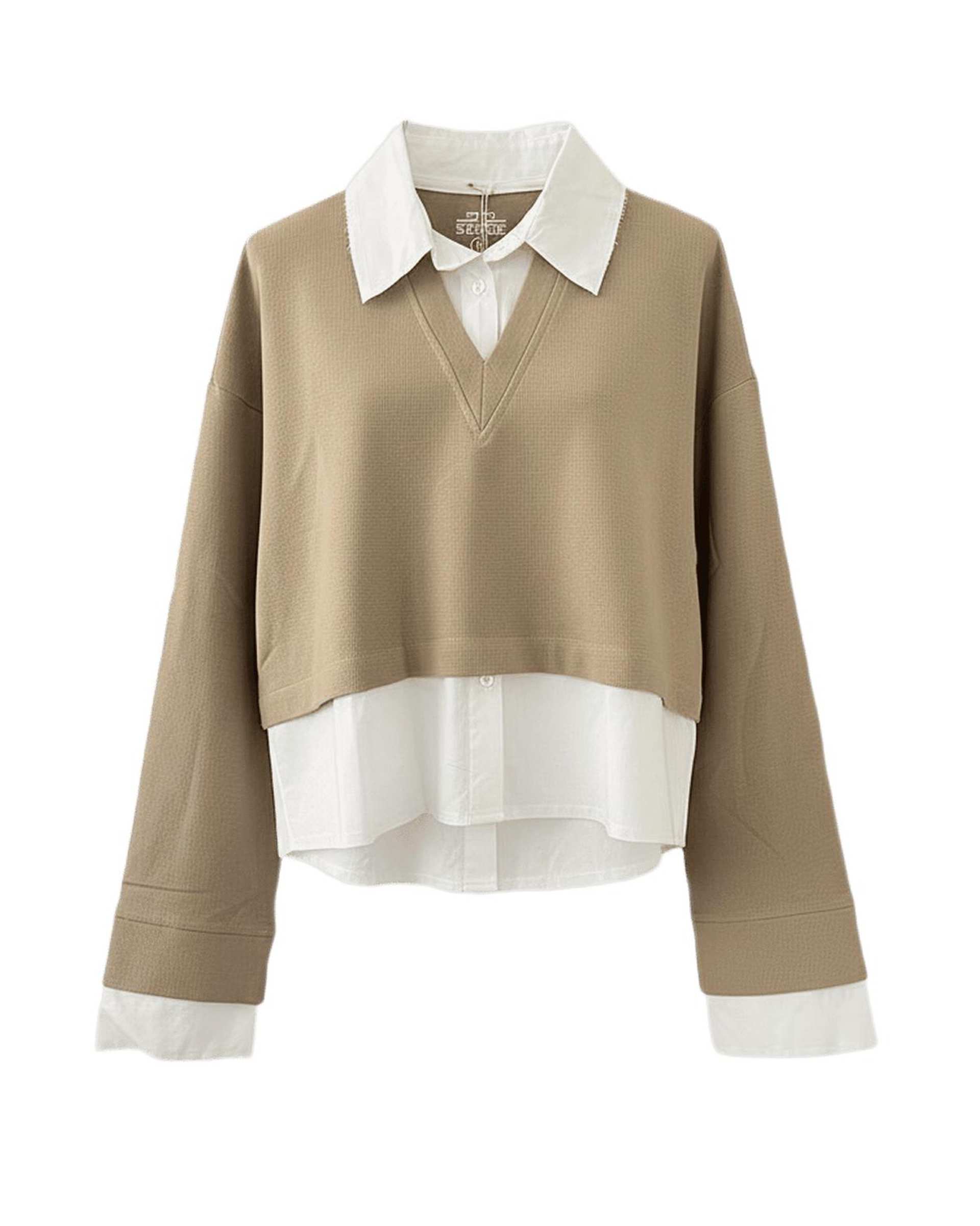 بلوز زنانه کرم تیره سرژه Serge کد 243108