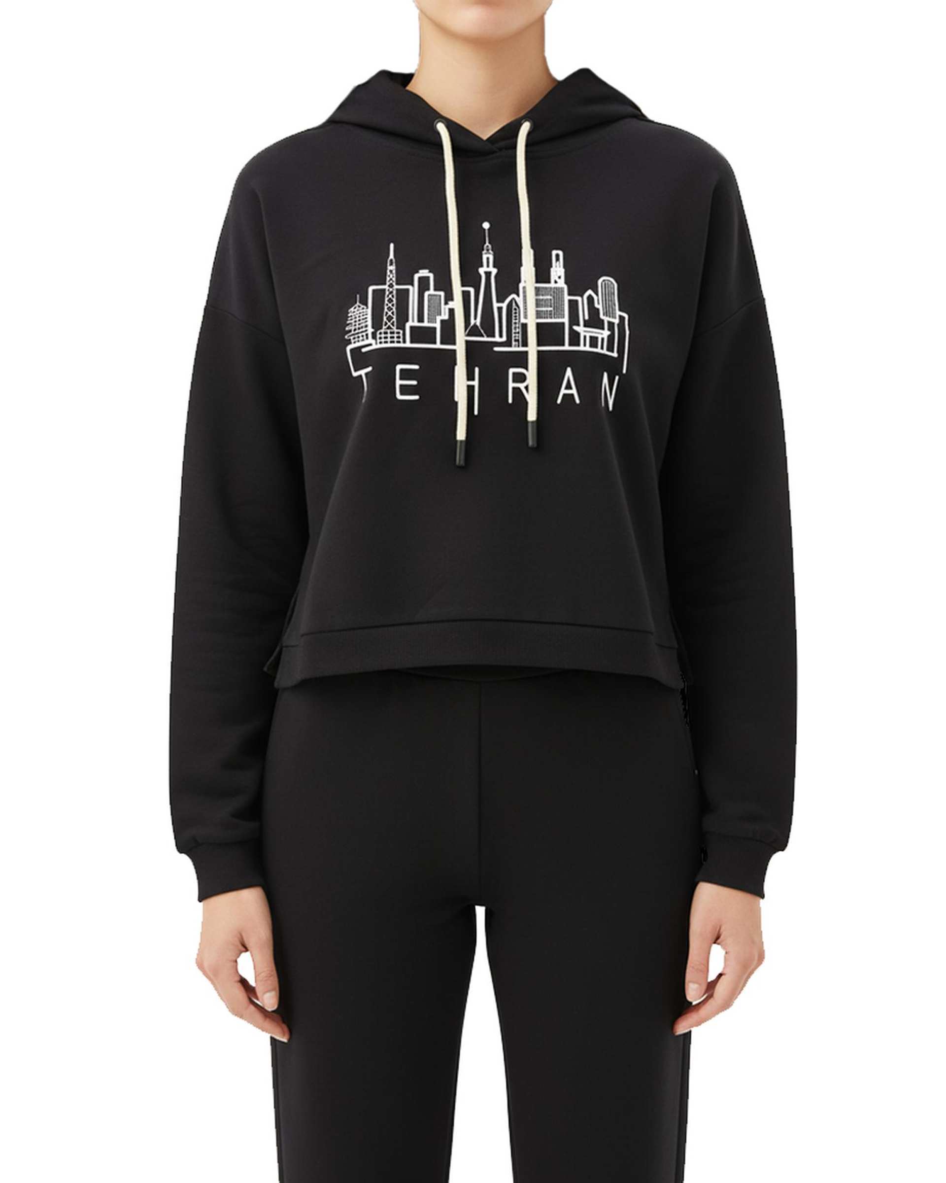 هودی زنانه مشکی سرژه Serge کد 247101