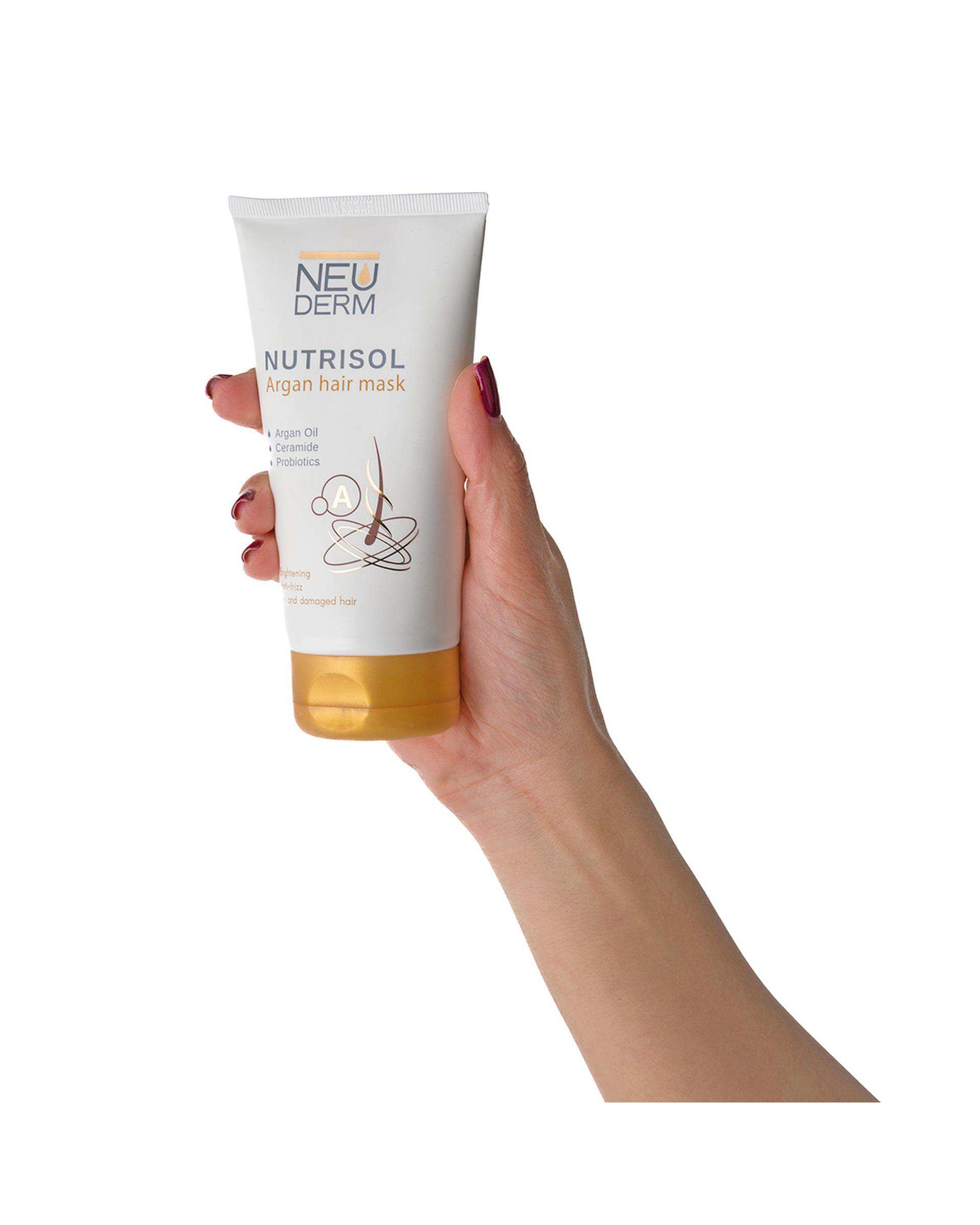 ماسک مو نئودرم Neuderm مدل نوتریسل حاوی روغن آرگان حجم 150ml